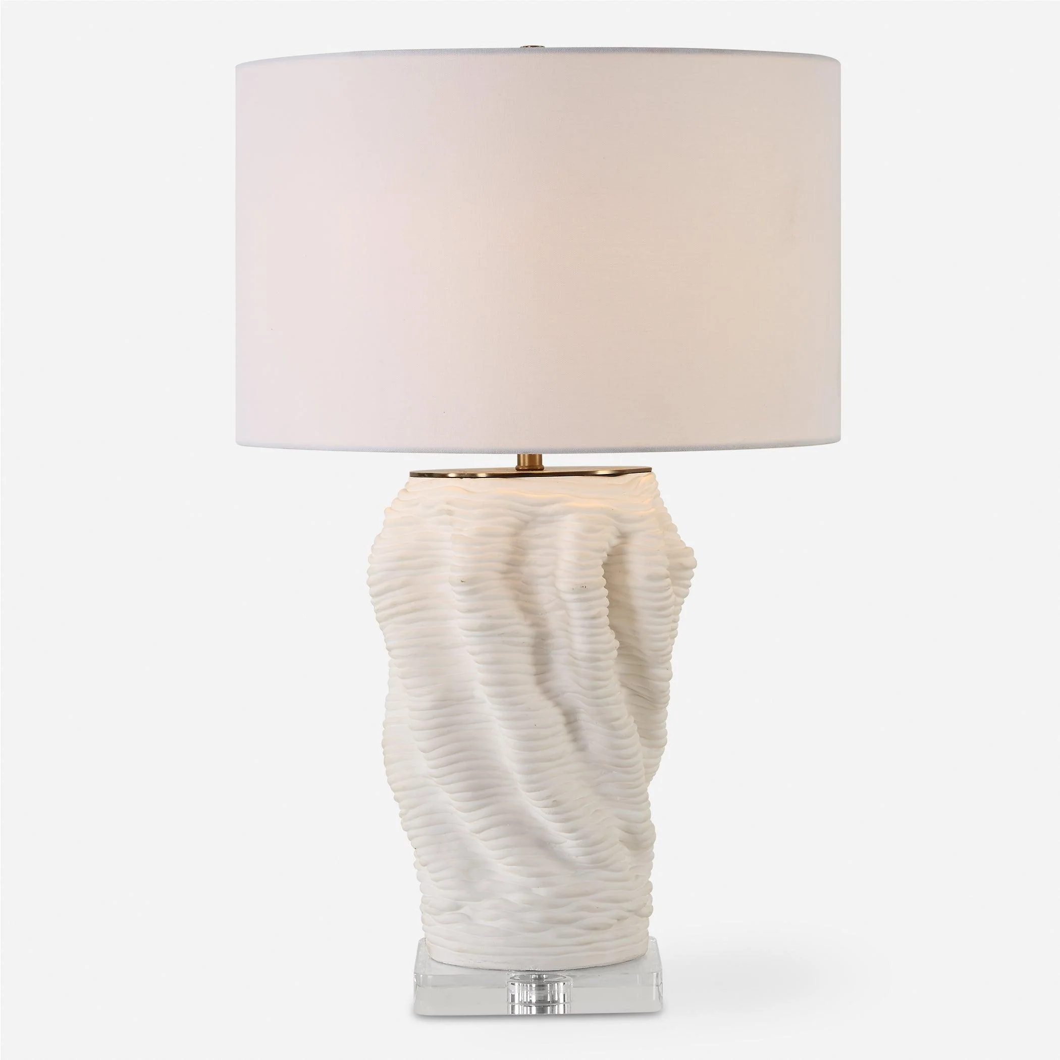Stratified White Table Lamp - Remutear