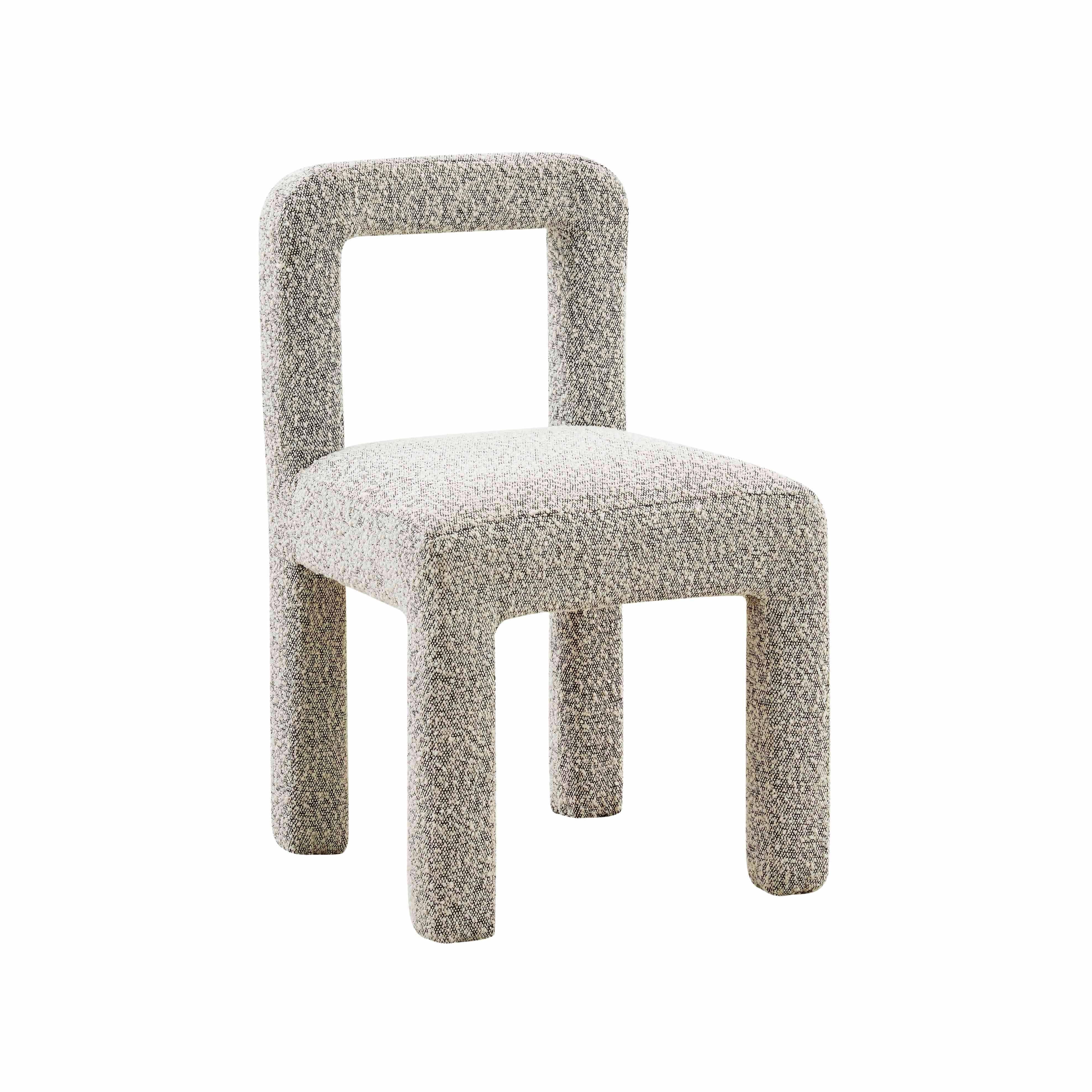 Hazel Grey Boucle Dining Chair - Remutear