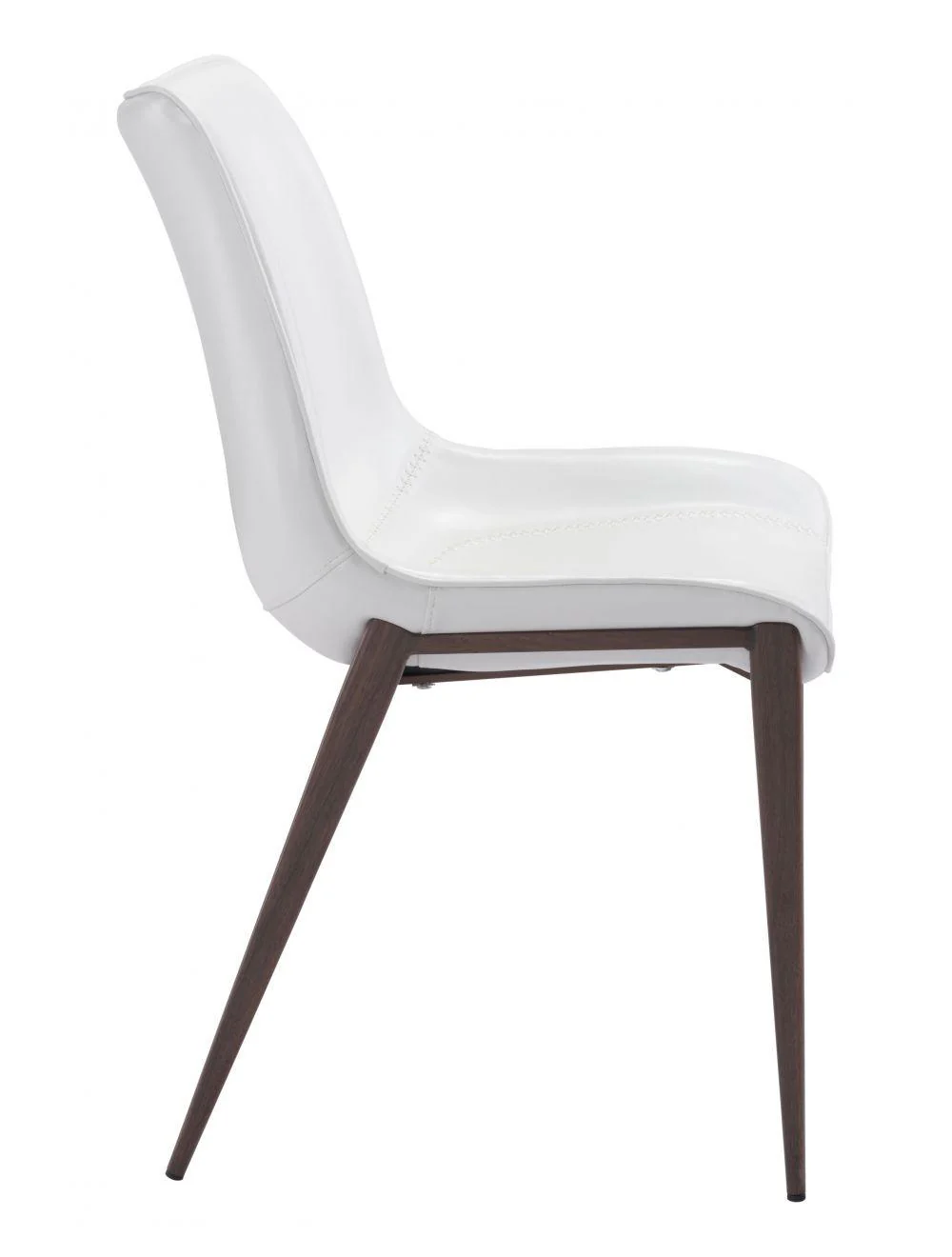 Magnus Dining Chair (Set of 2) White & Walnut - Remutear