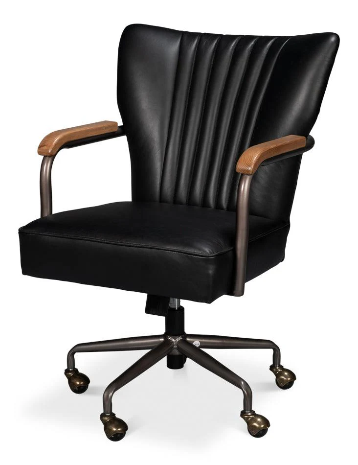 Brooks Swivel Chair - Onyx Black - Remutear
