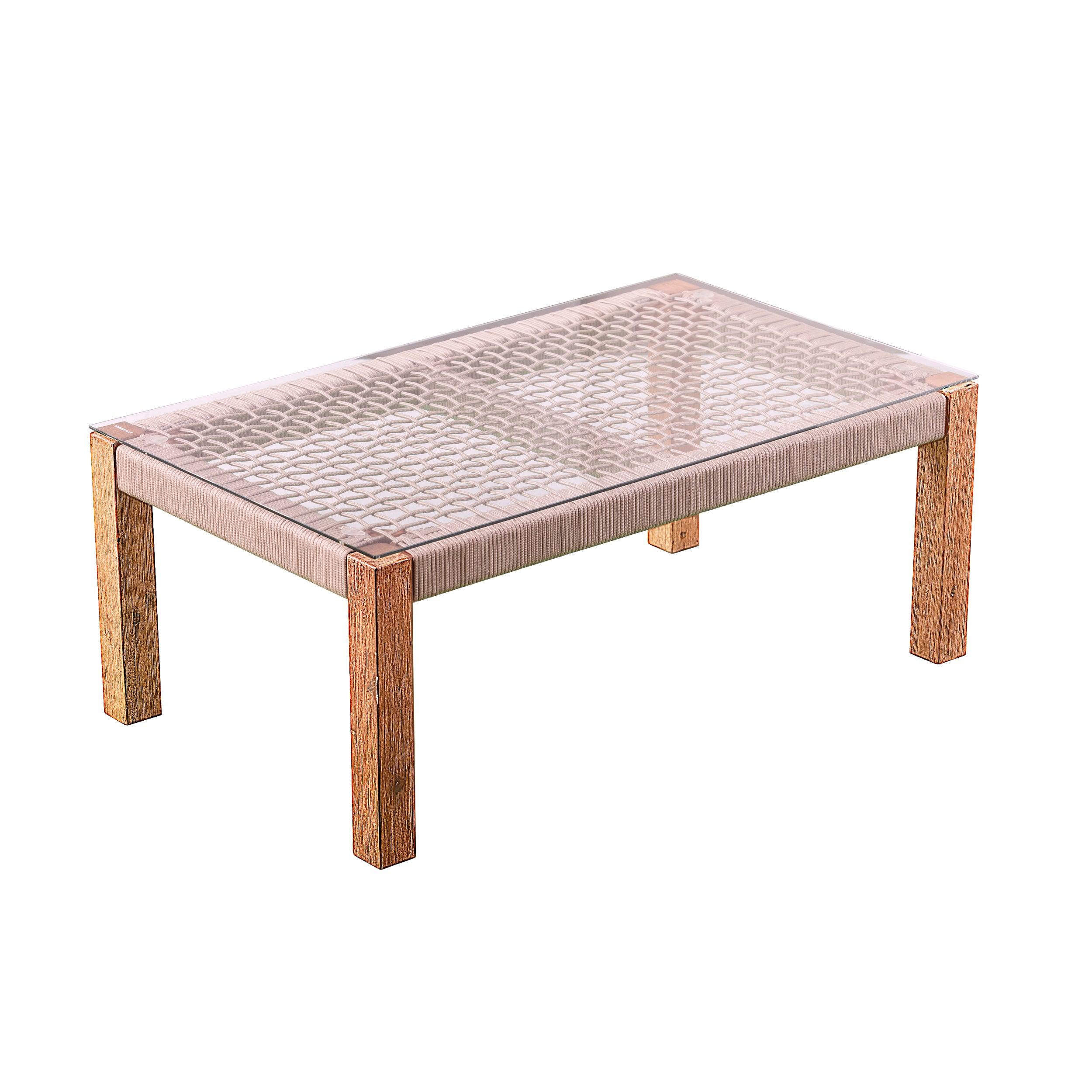 Brendina Outdoor Glass-Top Cocktail Table - Remutear