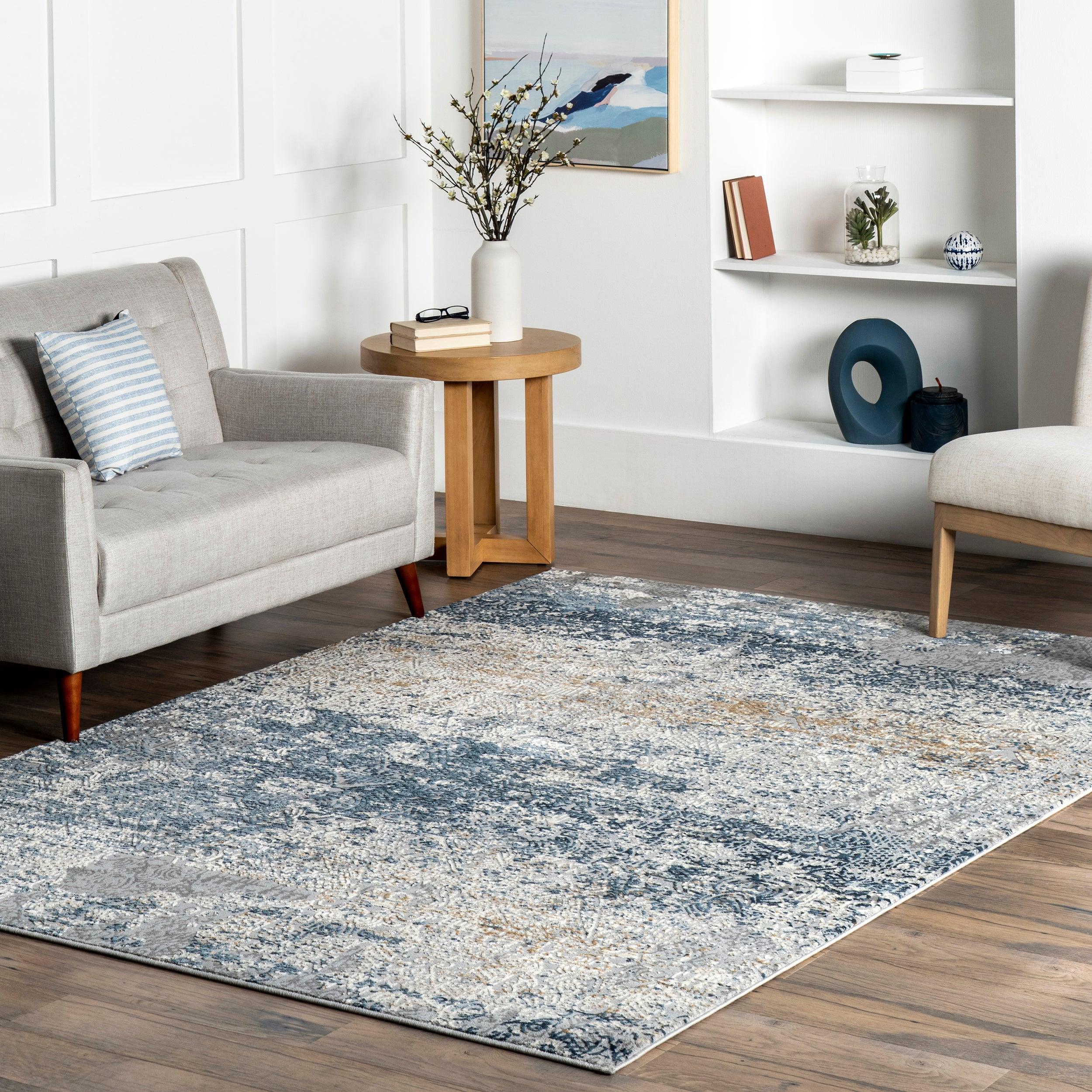 Wilde Abstract Distressed Area Rug - Remutear