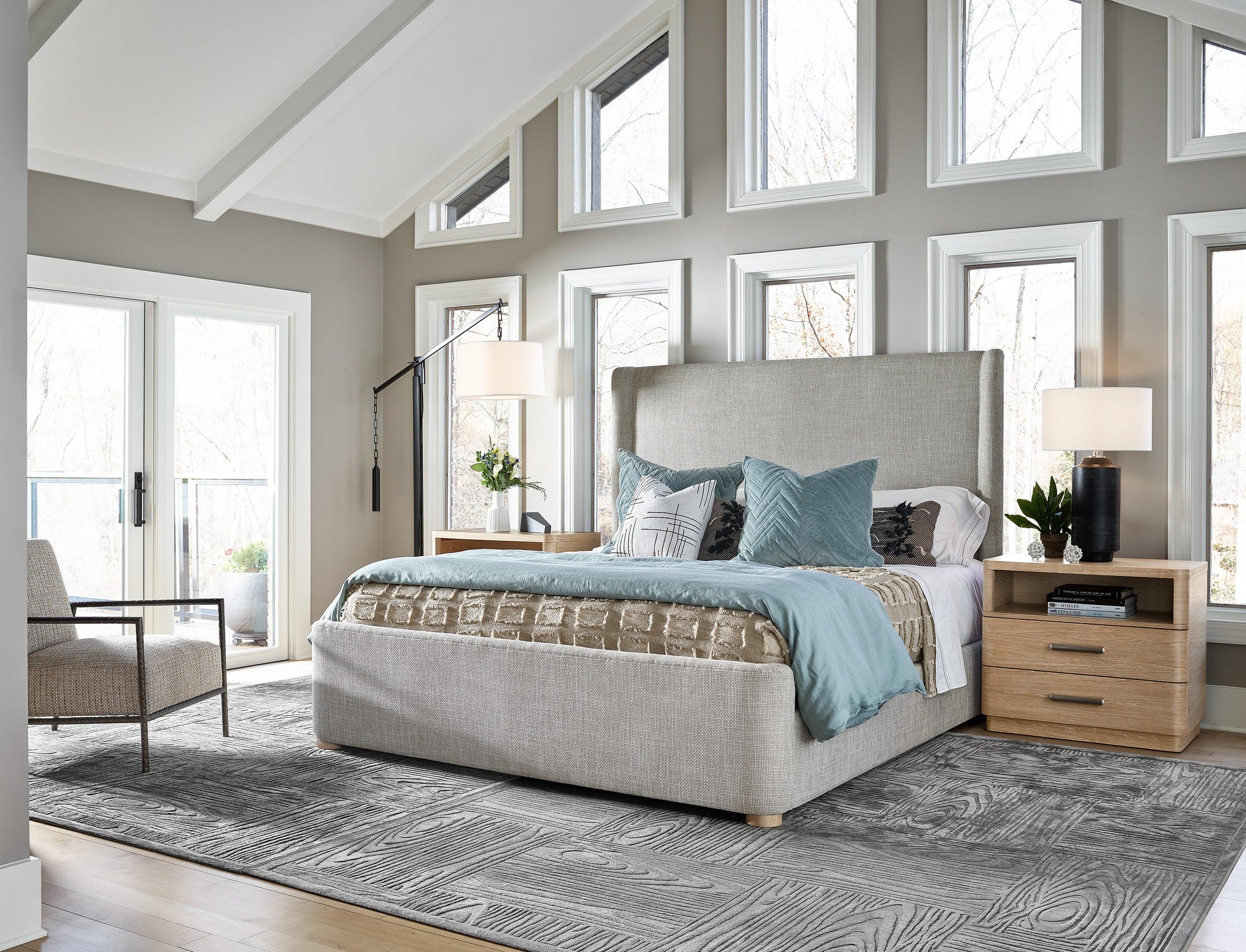 Modern Nomad Upholstered Shelter Bed - Remutear