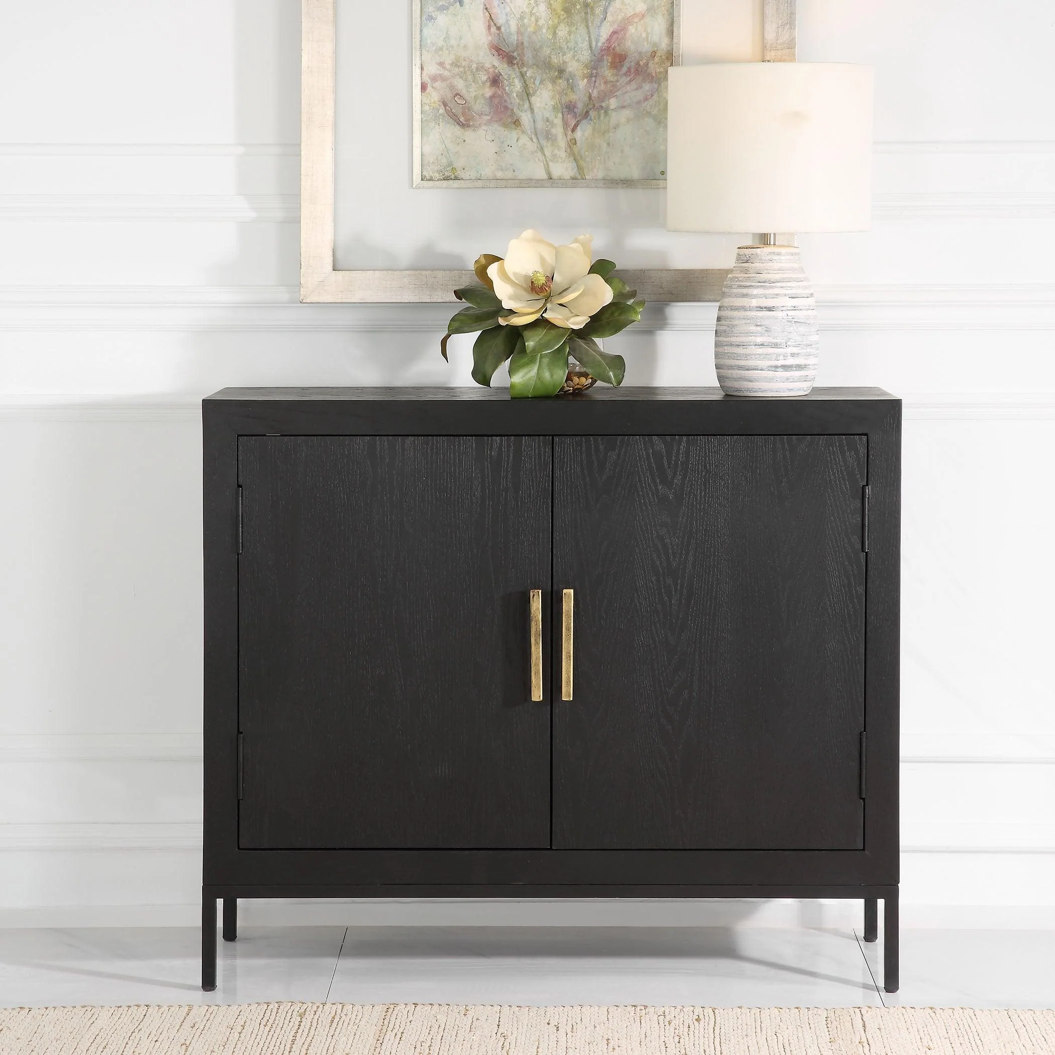 Front Range Dark Oak 2 Door Cabinet - Remutear