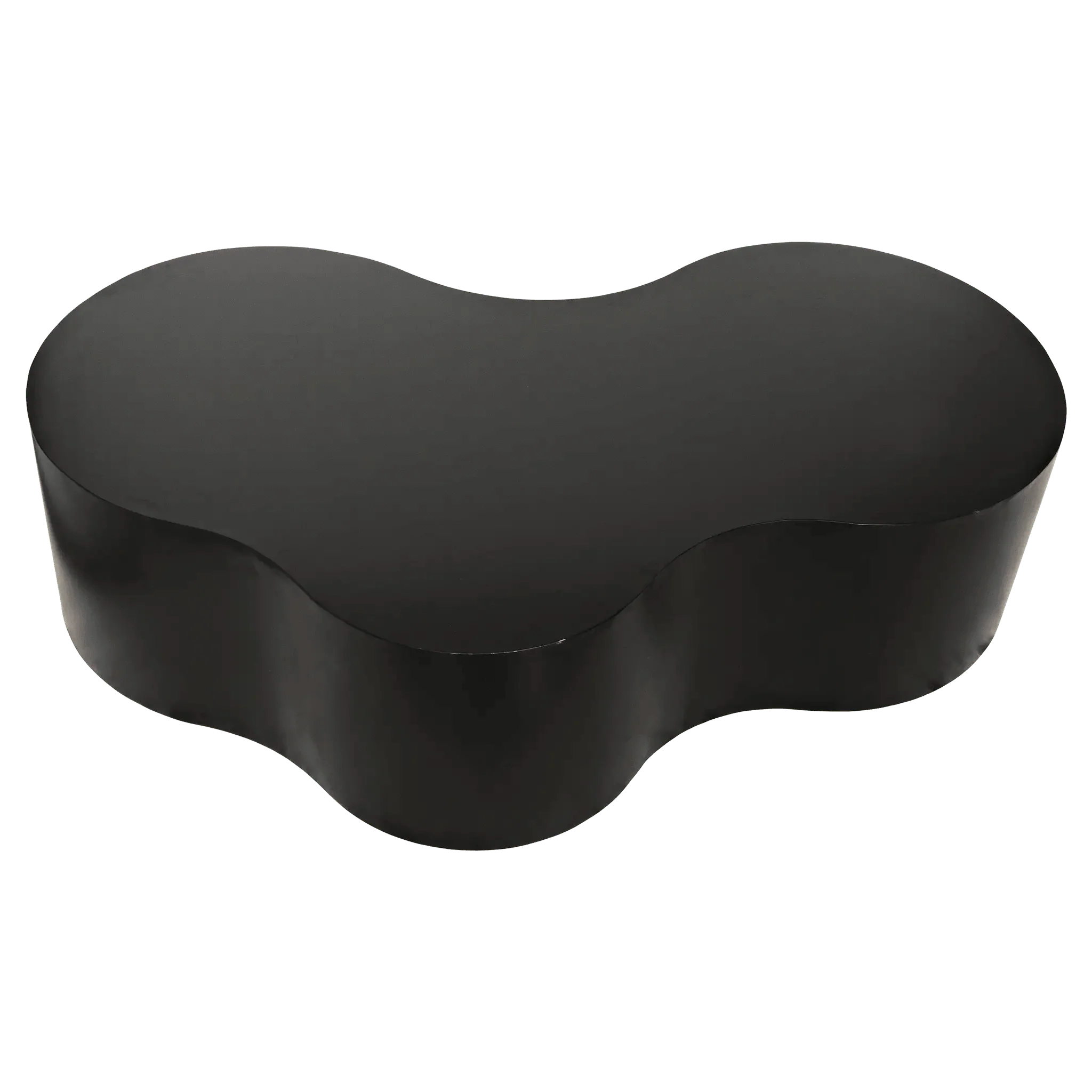 Island Coffee Table, Black Steel - Remutear