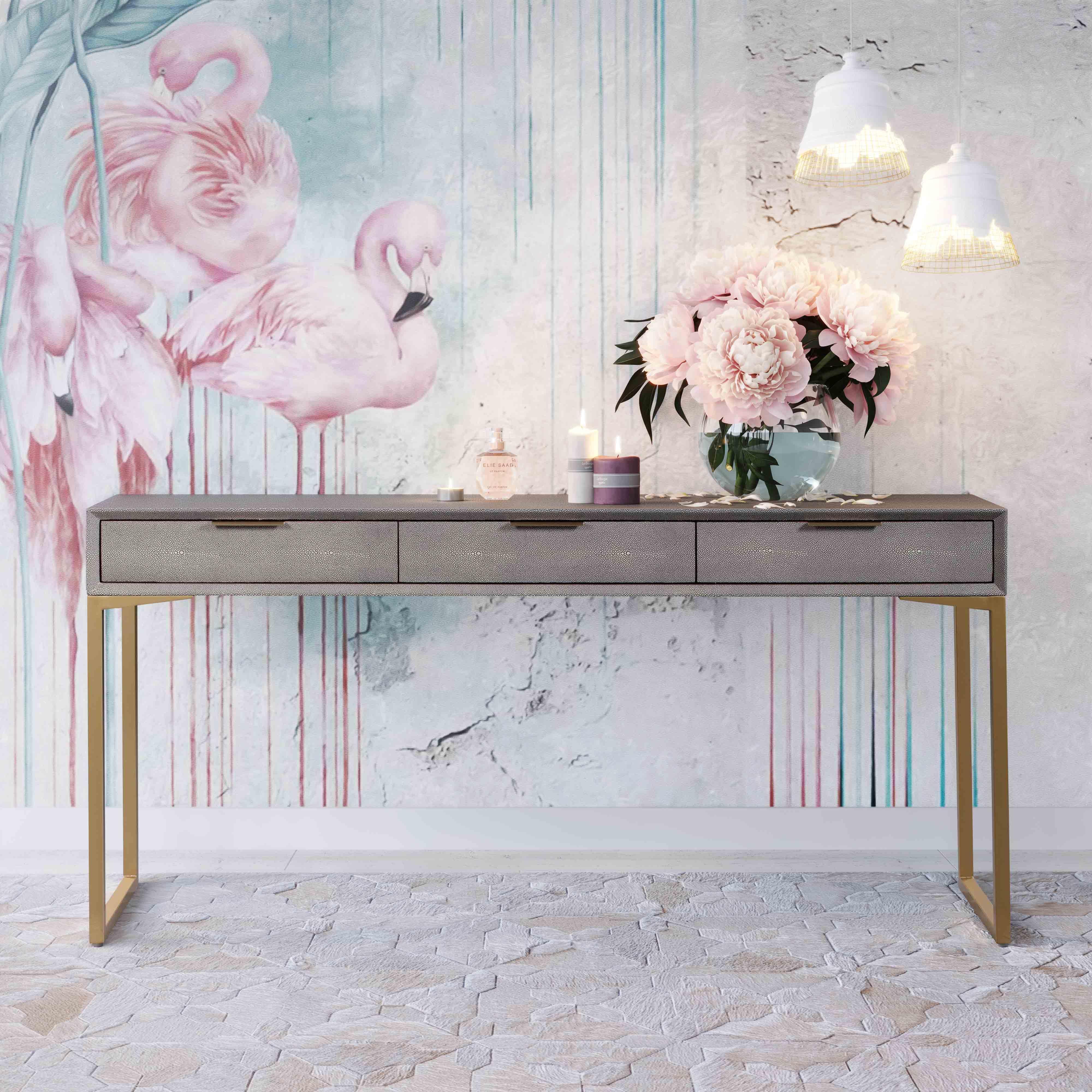 Pesce Shagreen Console Table - Remutear