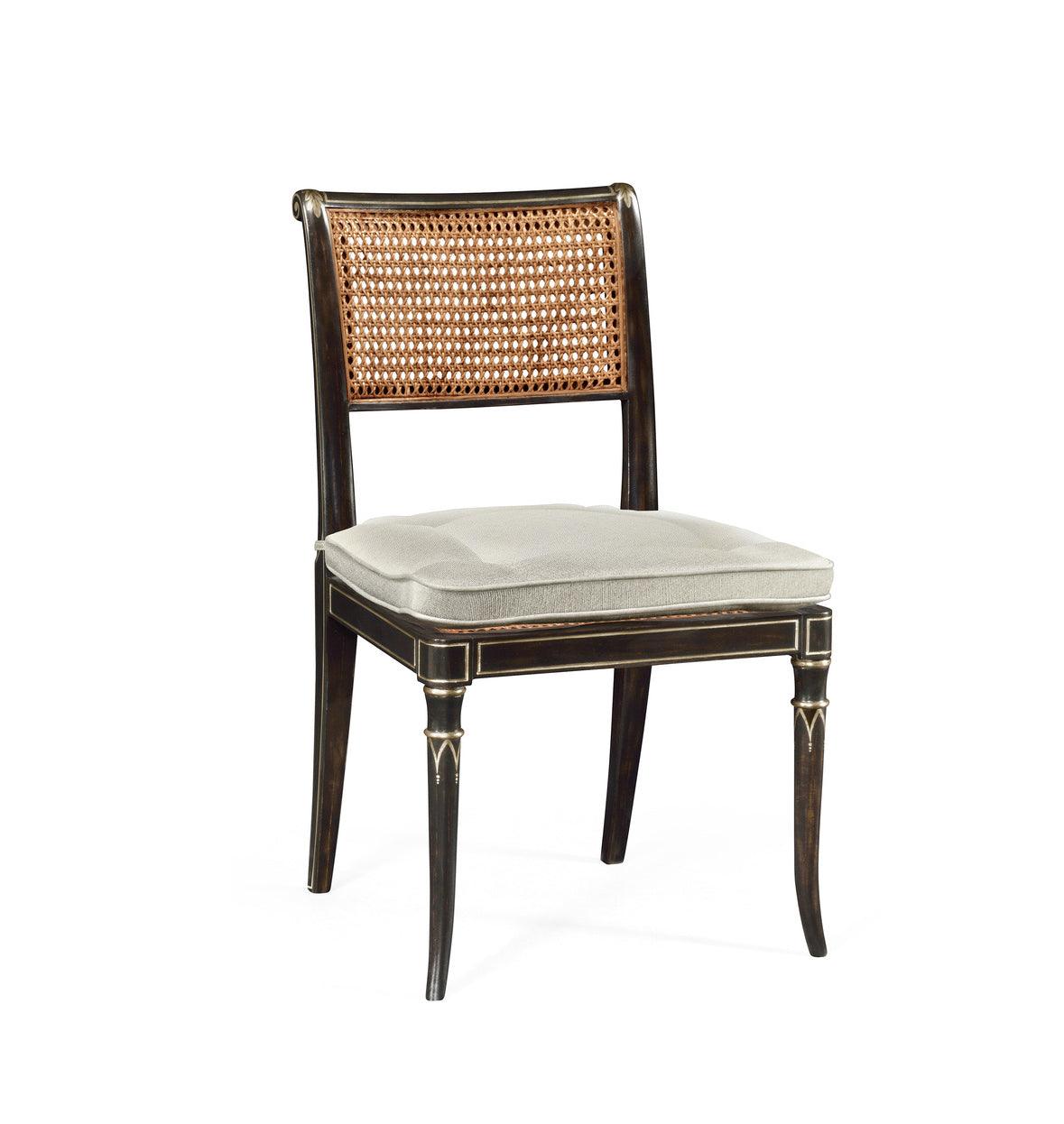William Yeoward Linden Charcoal Wash Dining Side Chair - Remutear