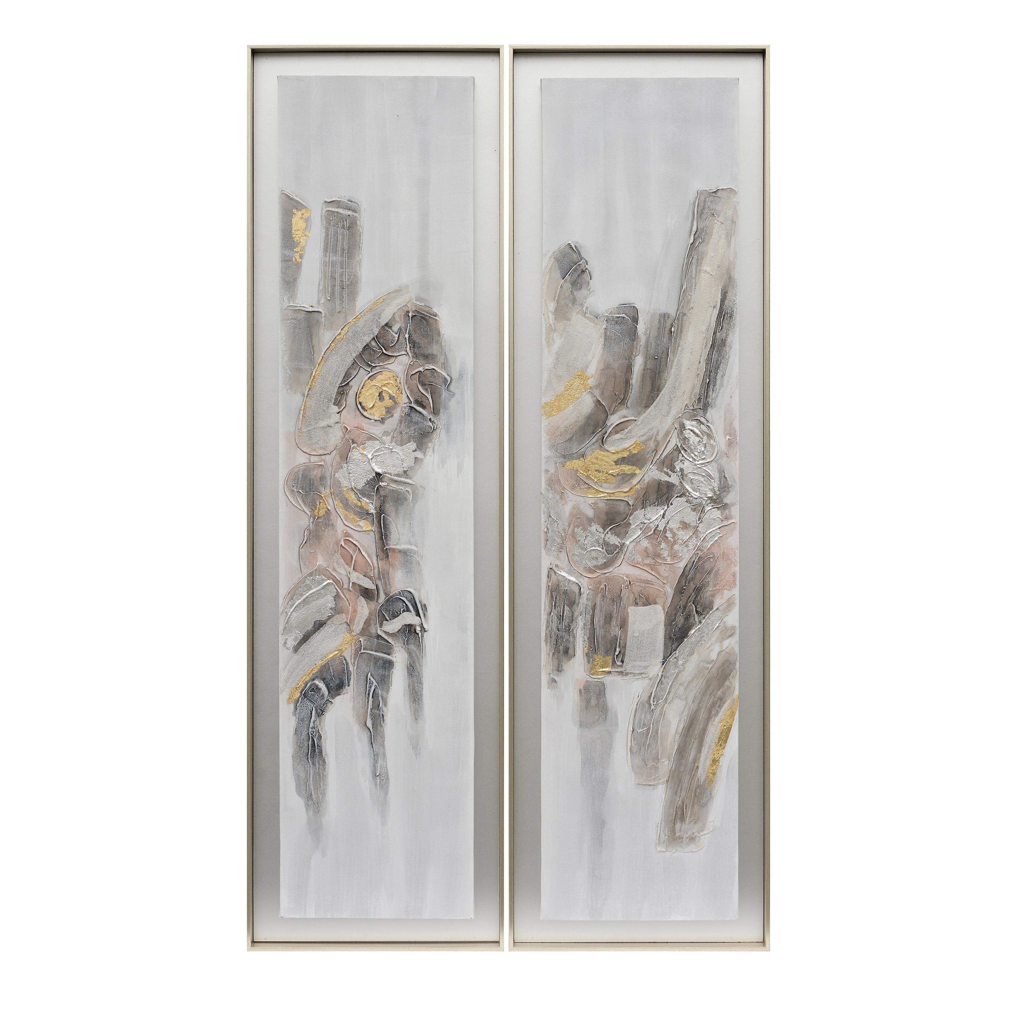 70x20, S/2, Abstract Oil Painting, Multi - Remutear