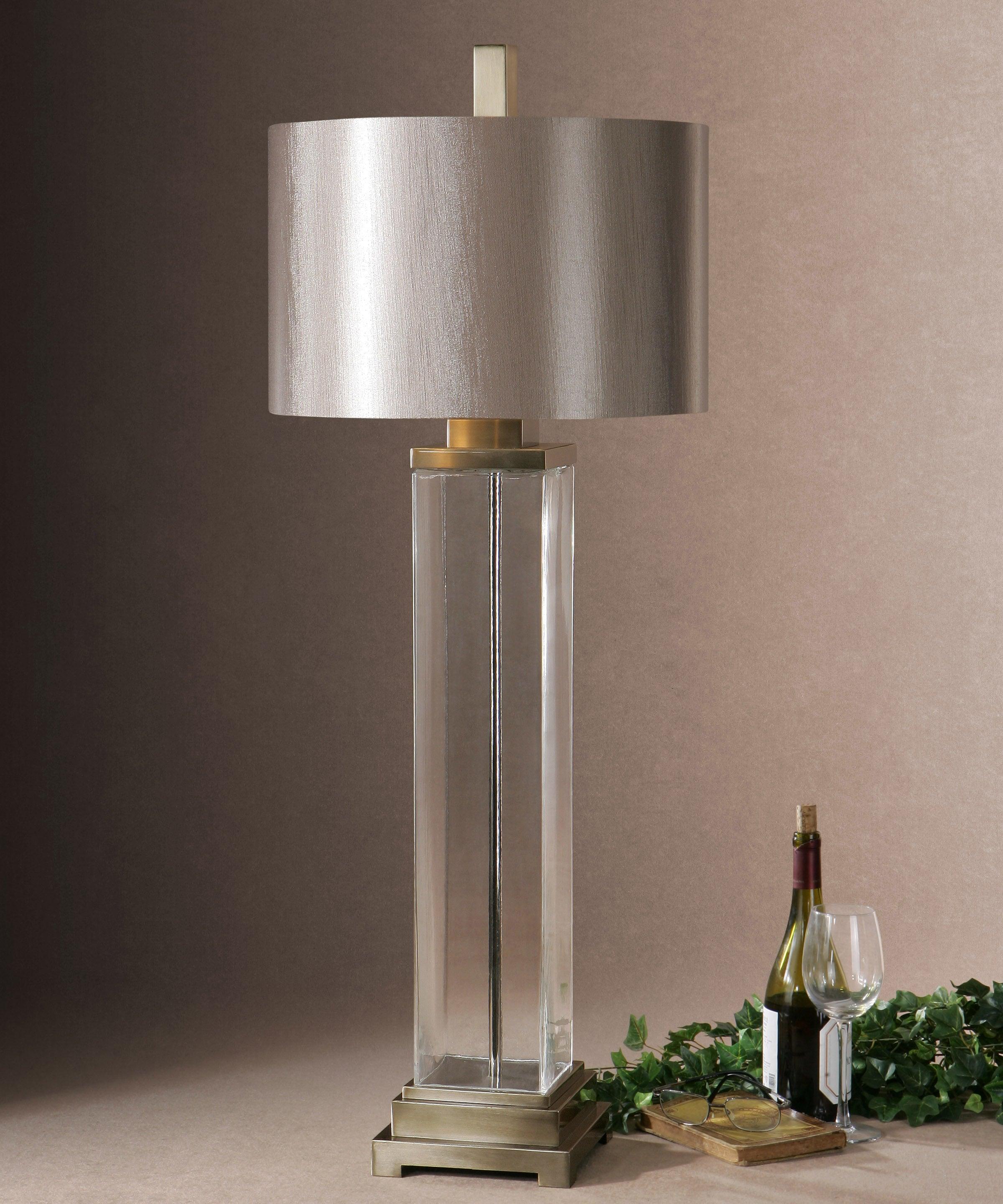 DRUSTAN CLEAR GLASS TABLE LAMP - Remutear