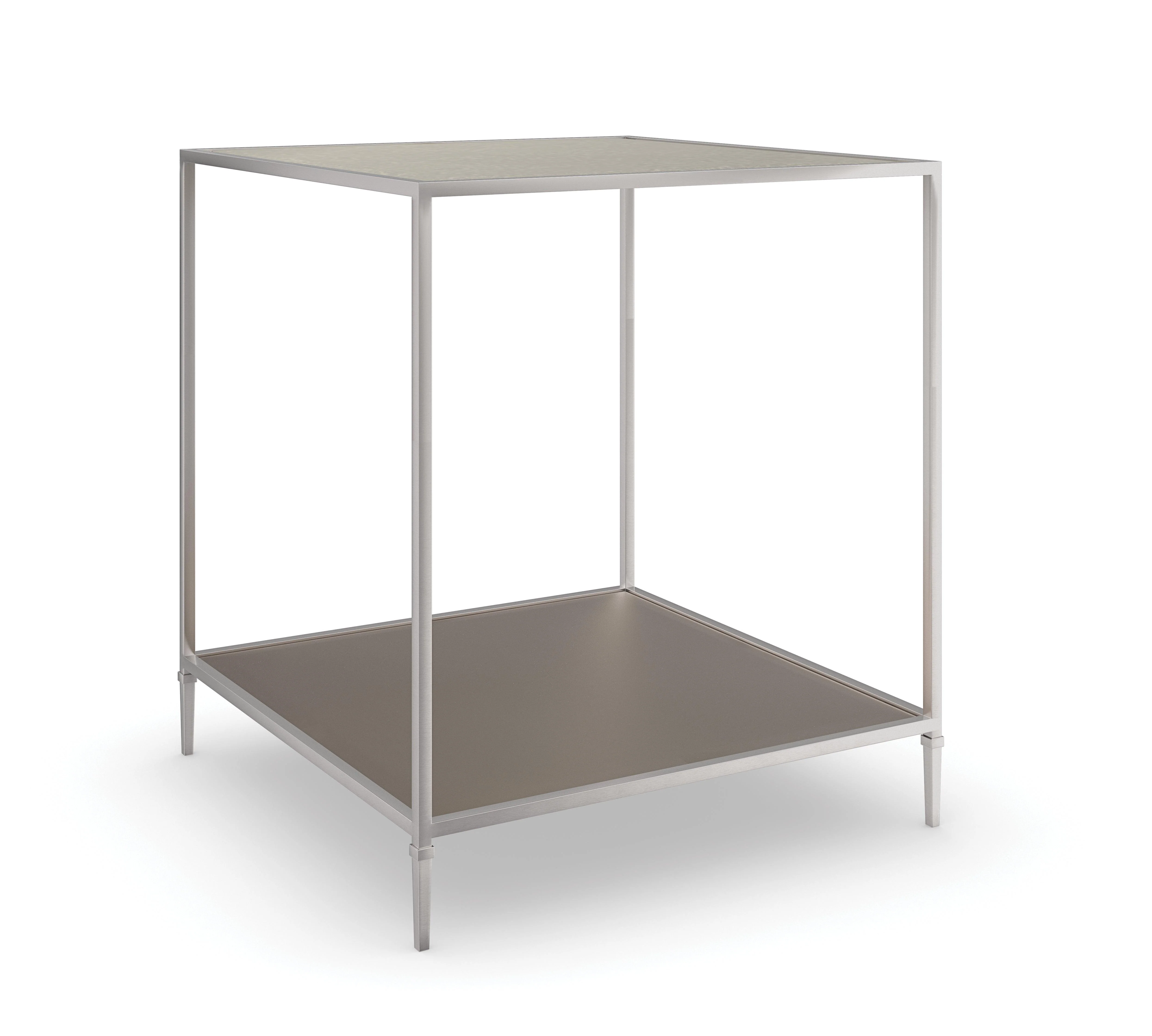 Classic Shimmer Square End Table - Remutear