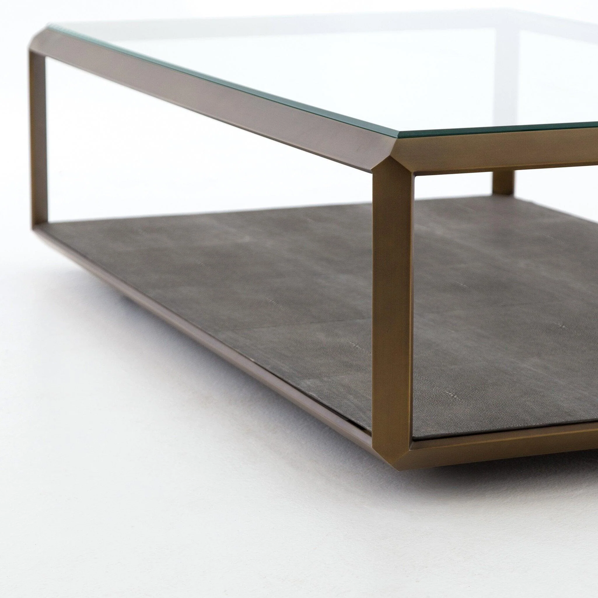 Shagreen Shadow Box Coffee Table - Remutear