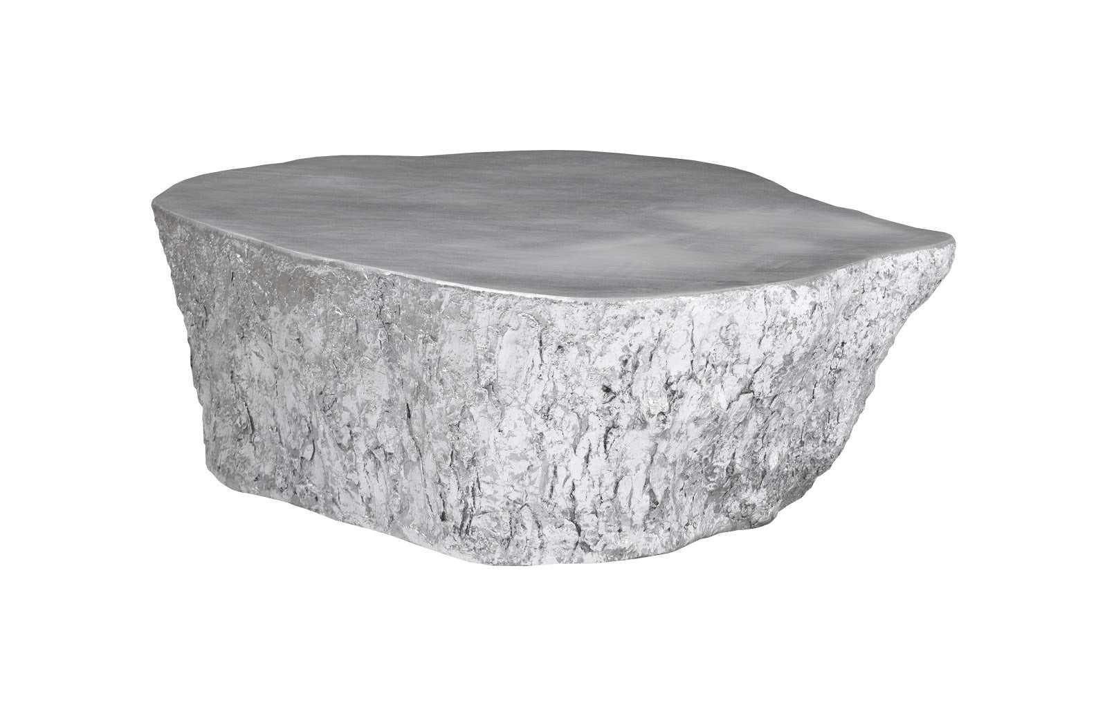 Bark Coffee Table, Silver Leaf - Remutear