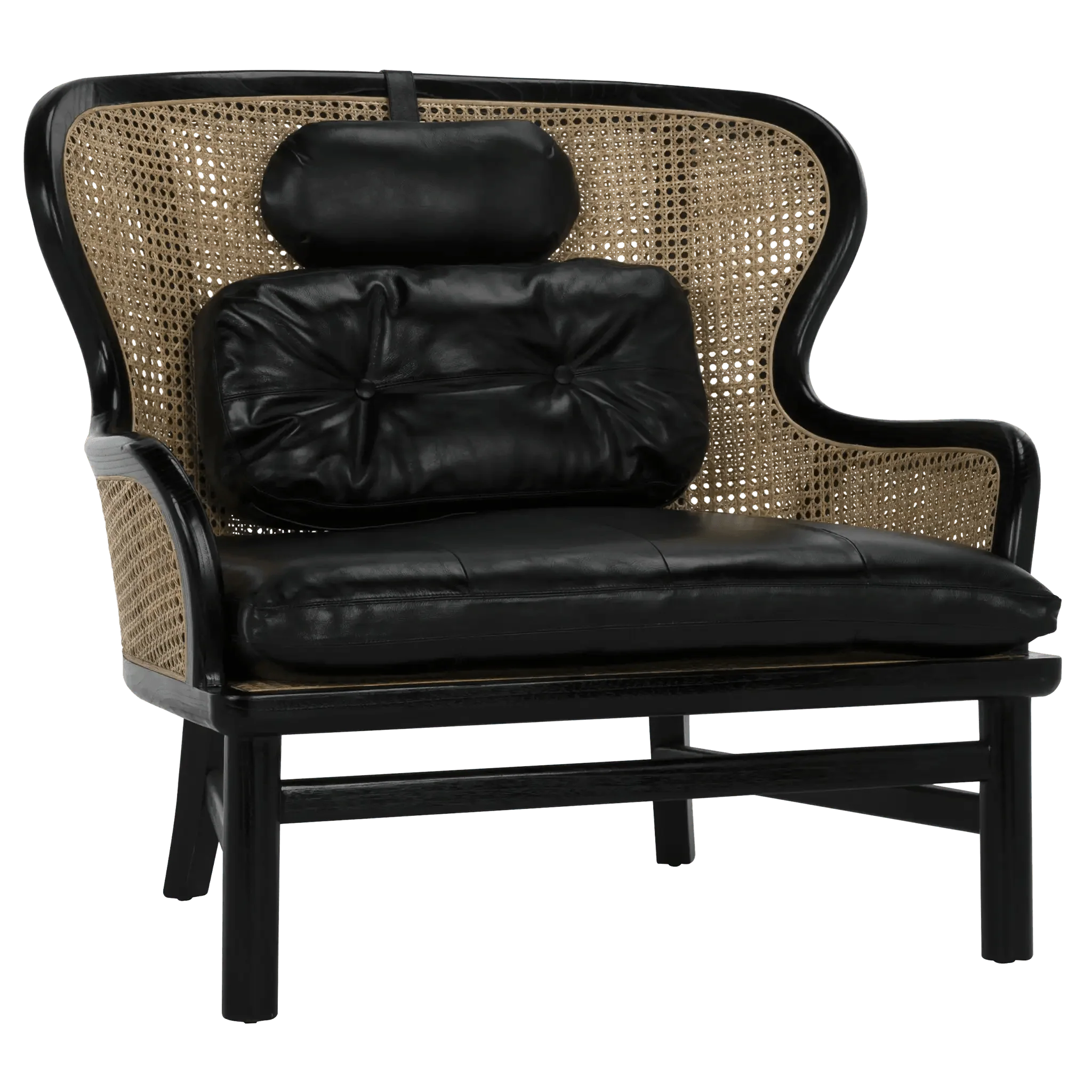 Marabu Chair, Charcoal Black with Leather - Remutear