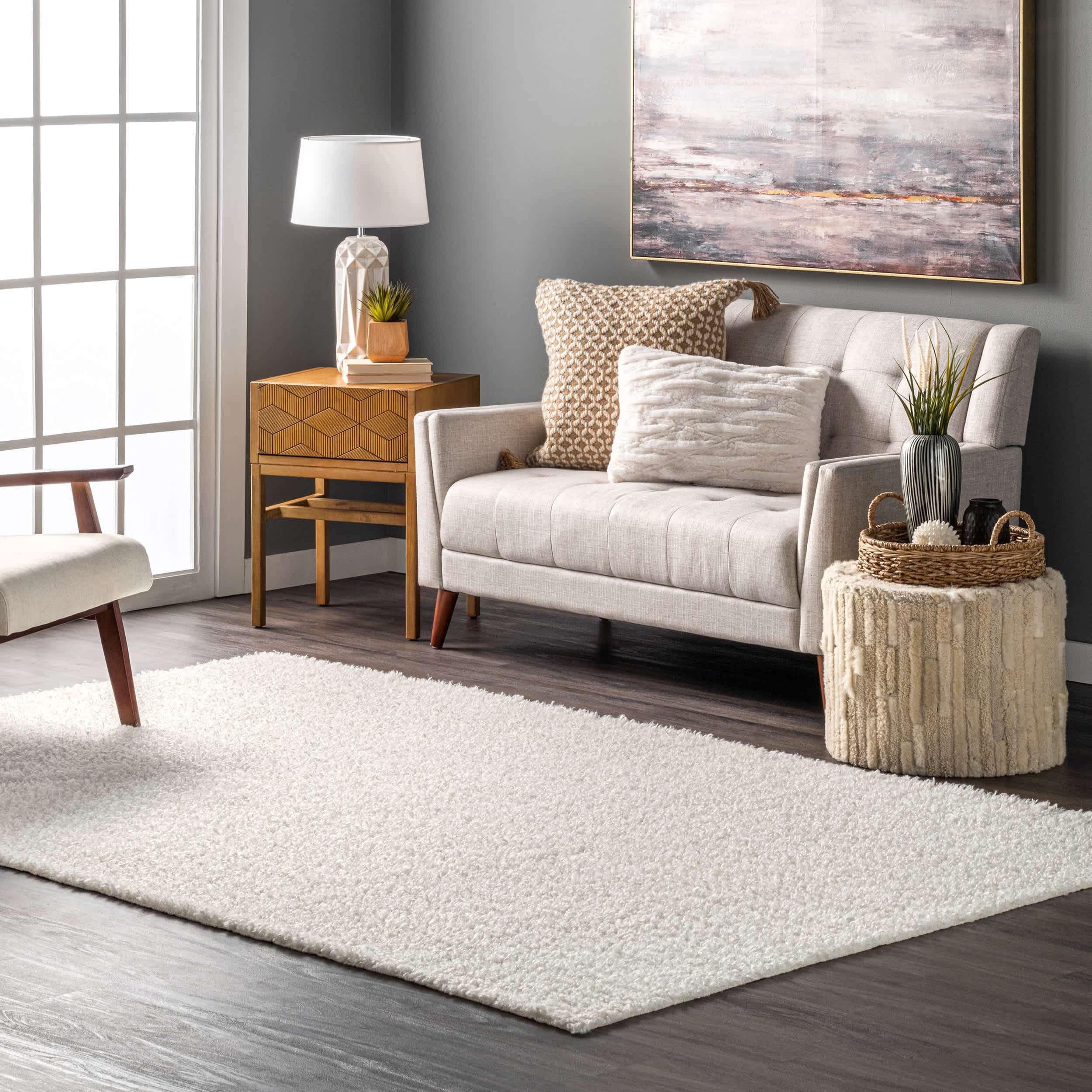 Marlow Soft Shaggy Faux Sheepskin Machine Washable Area Rug - Remutear