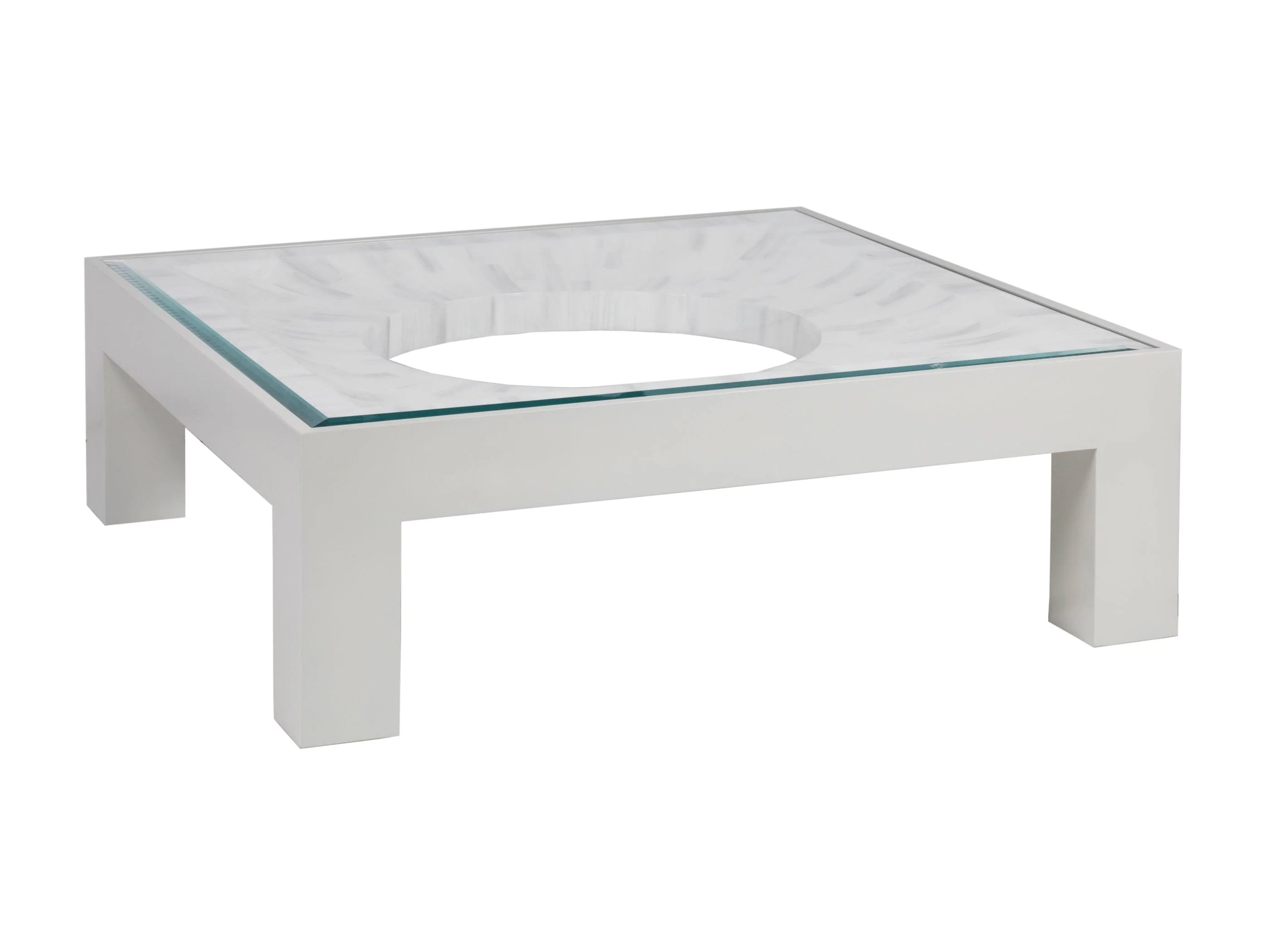Signature Designs Elation White Square Cocktail Table - Remutear