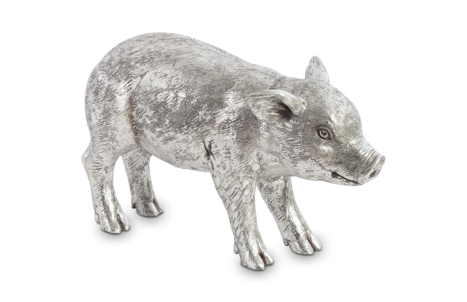 Standing Piglet, Silver Leaf - Remutear