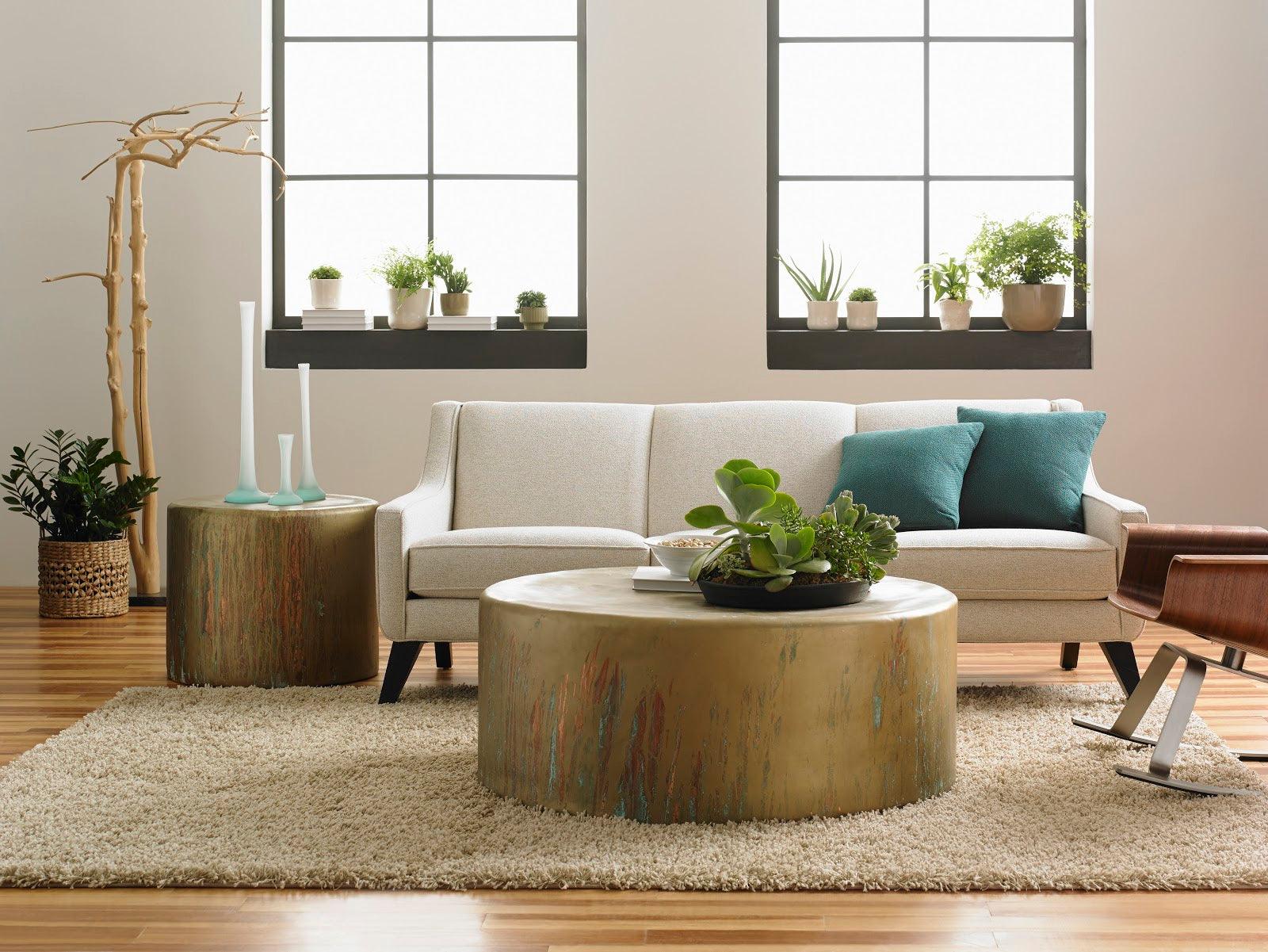 Button Coffee Table, Lichen Finish - Remutear