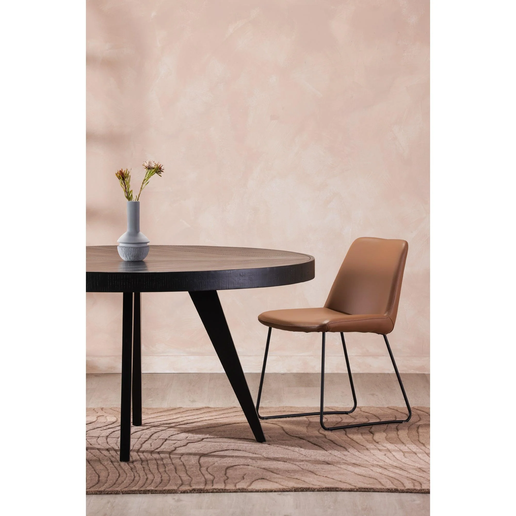 Villa Dining Chair Light Brown - Set Of Two - Remutear