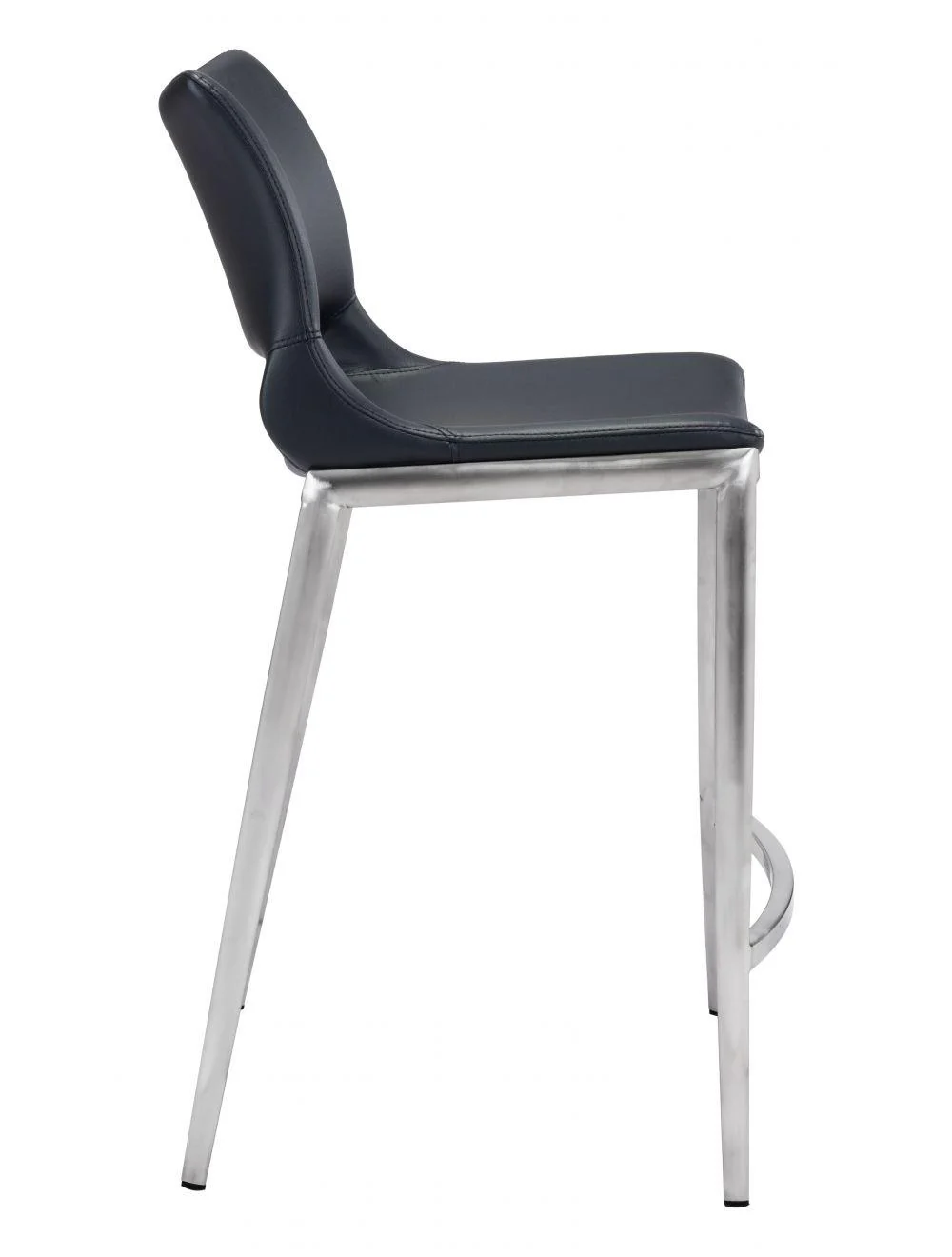 Ace Counter Chair (Set of 2) Black & Silver - Remutear