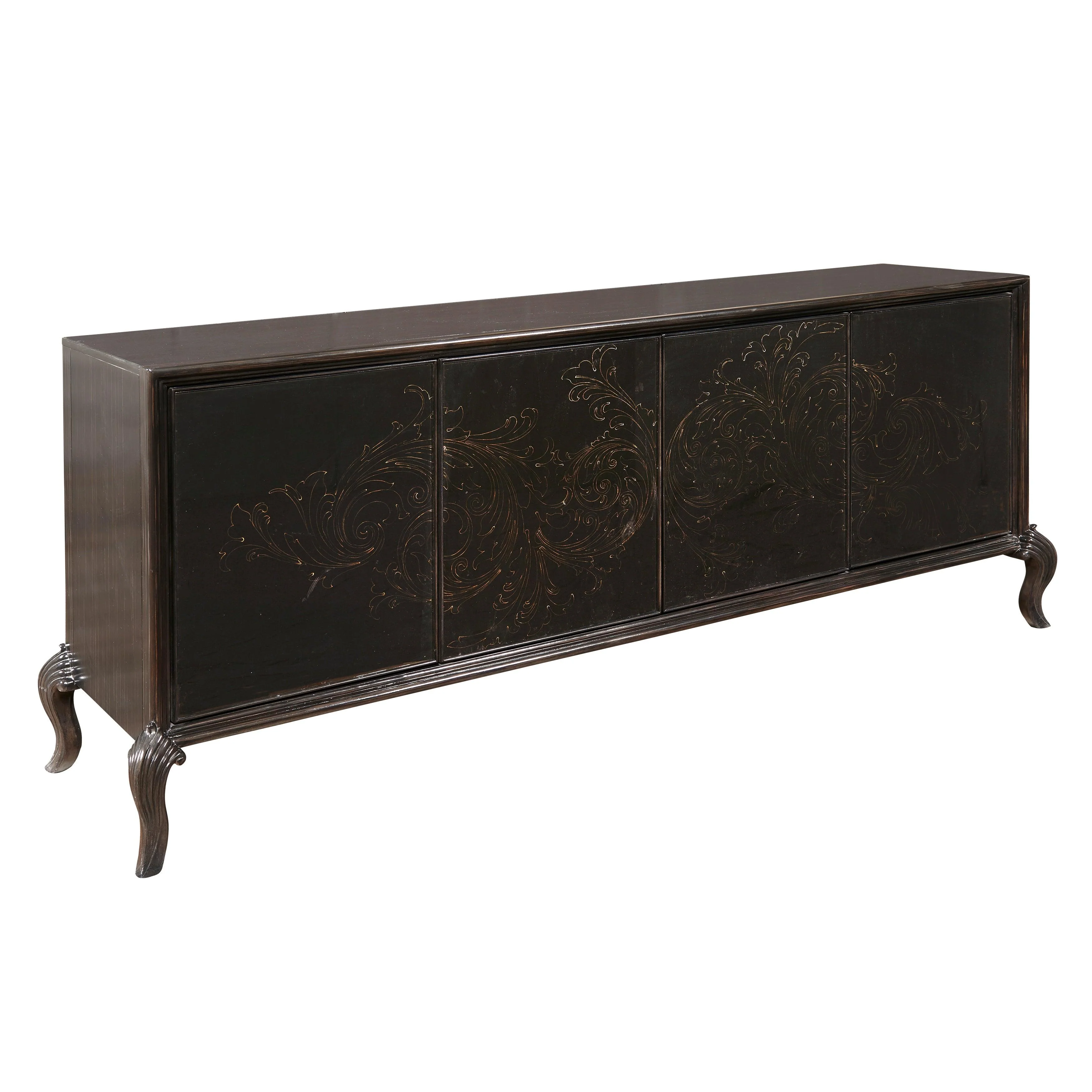 4 Door Media Credenza - Remutear