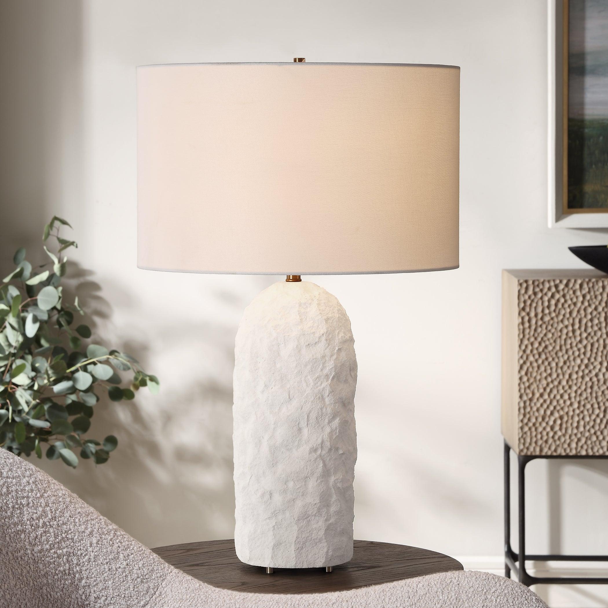 Vieste White Table Lamp - Remutear