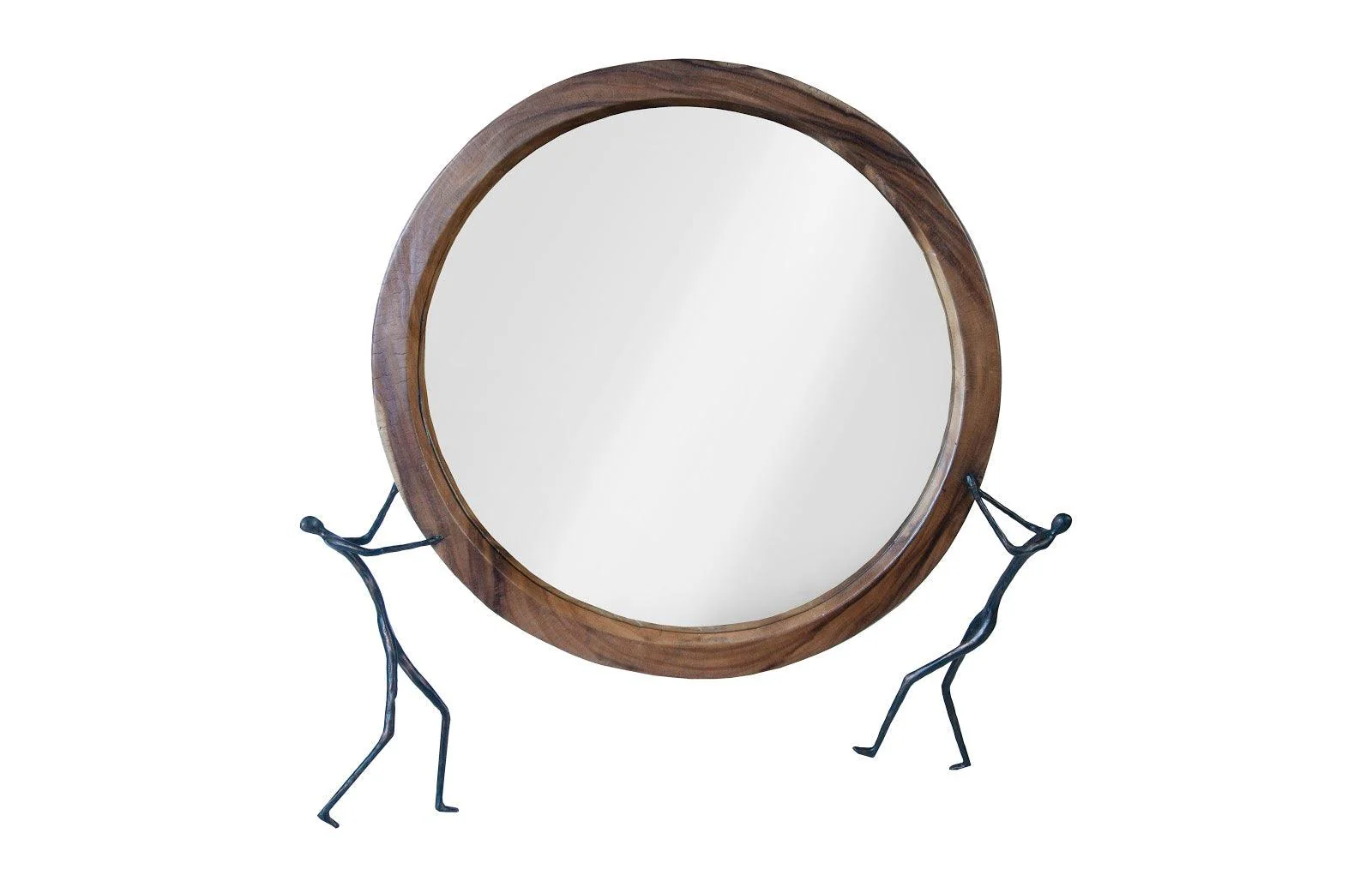 Atlas Mirror, Chamcha Wood, Natural, Metal - Remutear