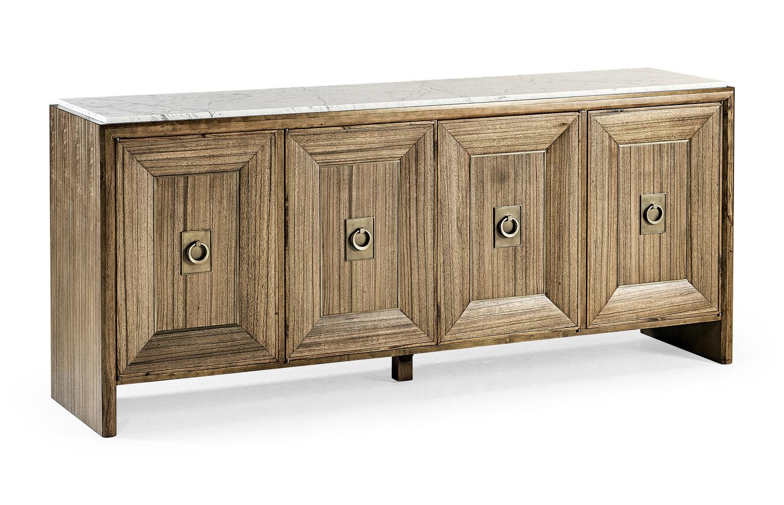 Hamilton White Marble Credenza - Remutear