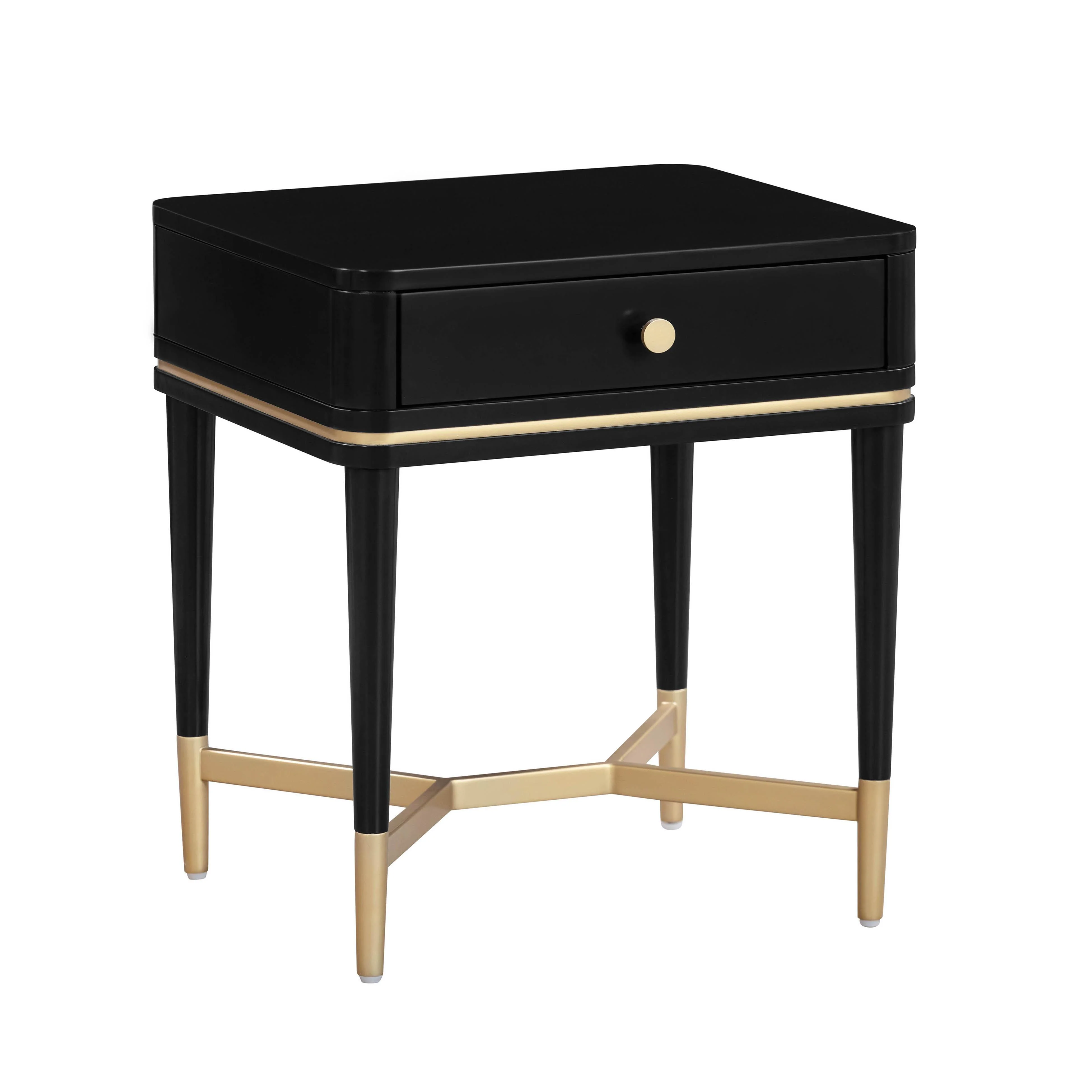 Julieta Black Nightstand - Remutear