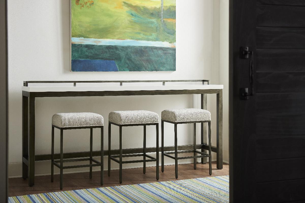 Curated Essence Console Table with Stools - Remutear
