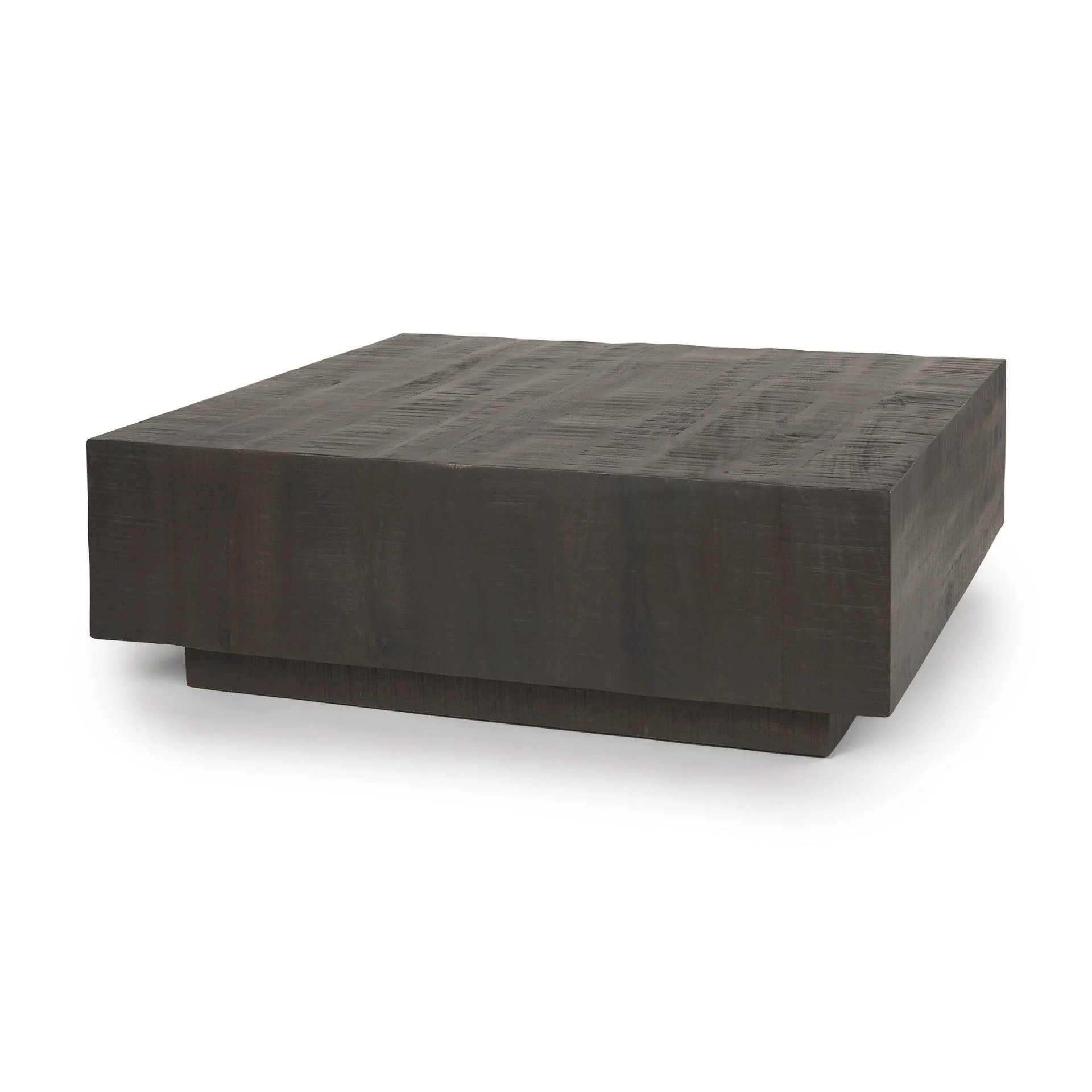 Hayden Dark Brown Wood Square Coffee Table - Remutear