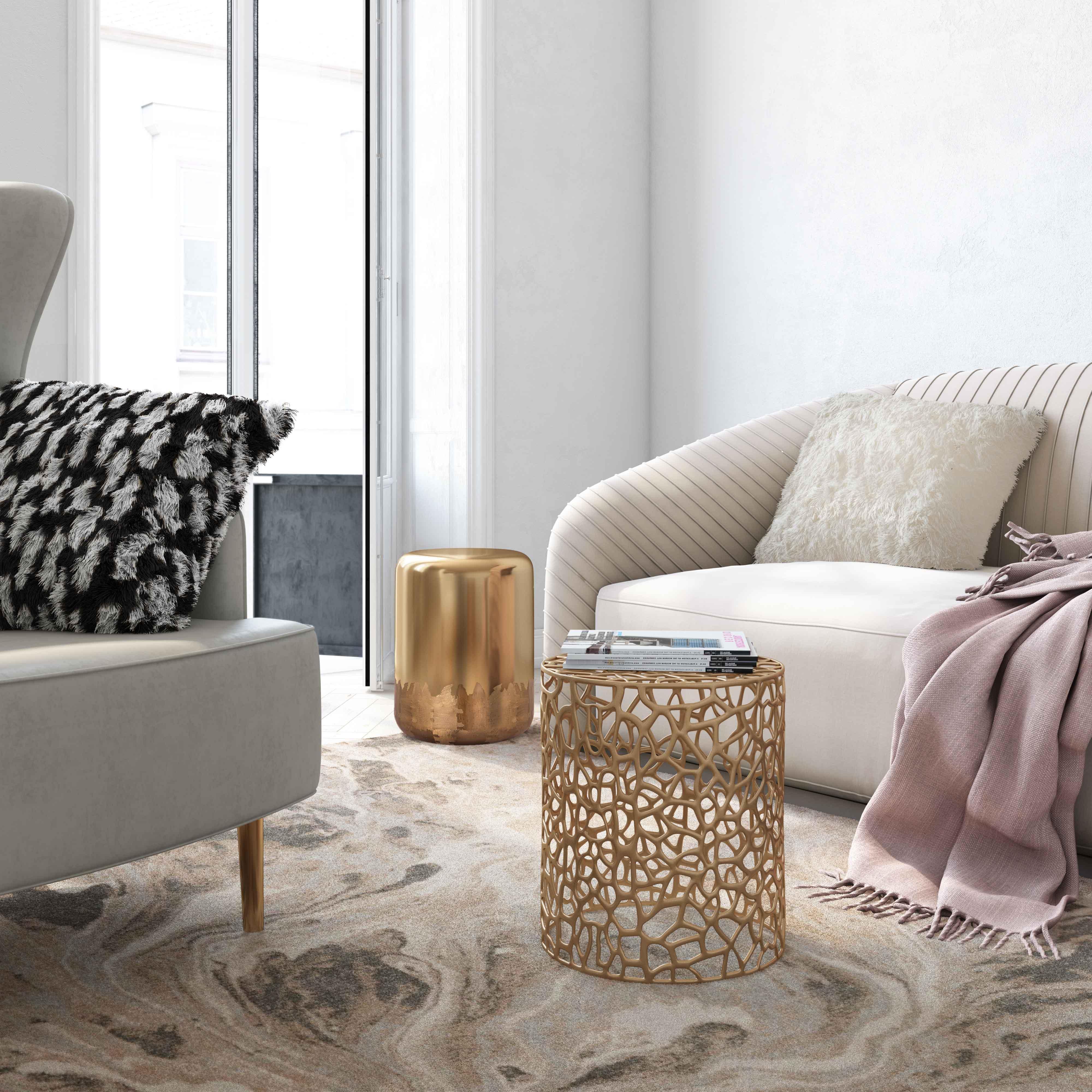 Sophia Gold Side Table - Remutear