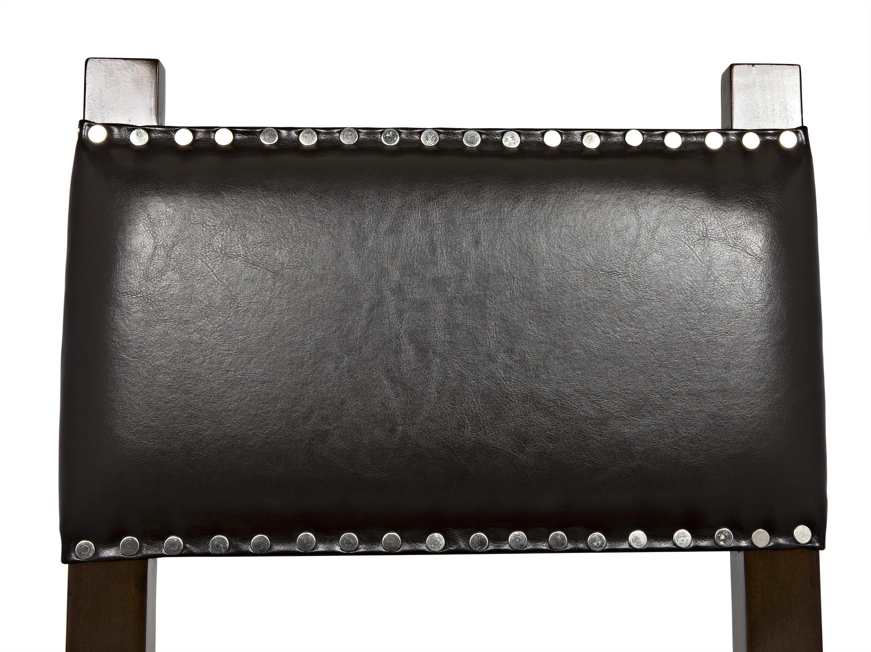 Kerouac Chair with Leather, Distressed Brown - Remutear