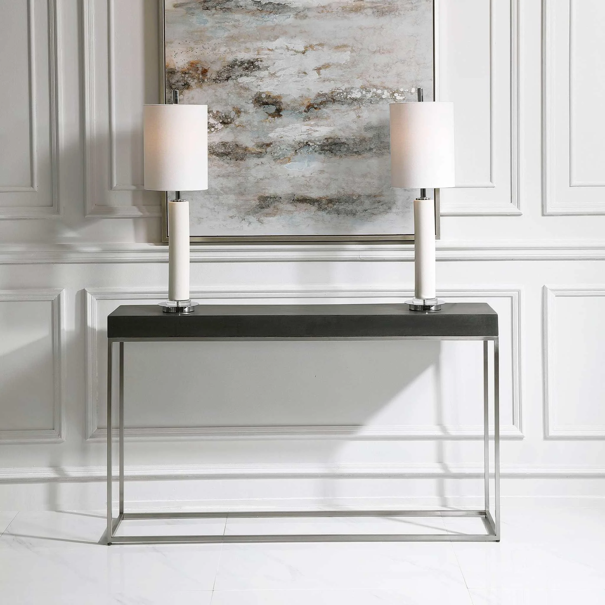 JASE BLACK CONCRETE CONSOLE TABLE - Remutear