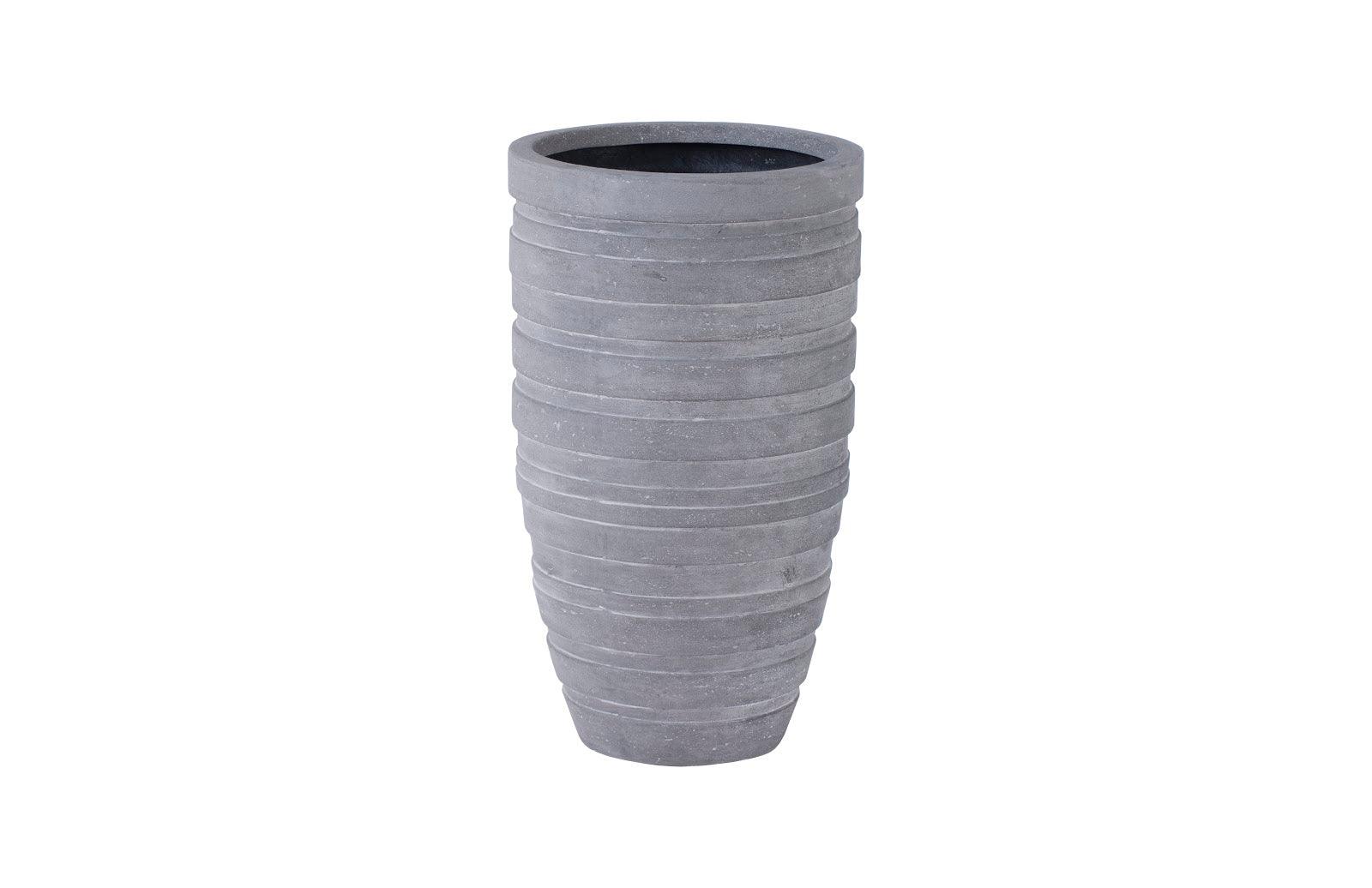 June Slim Planter, Raw Gray, SM - Remutear