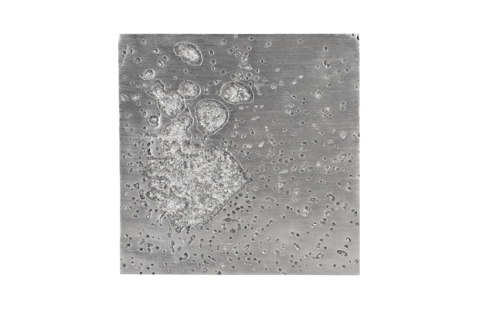 Splotch Wall Art, Square, Silver Leaf - Remutear