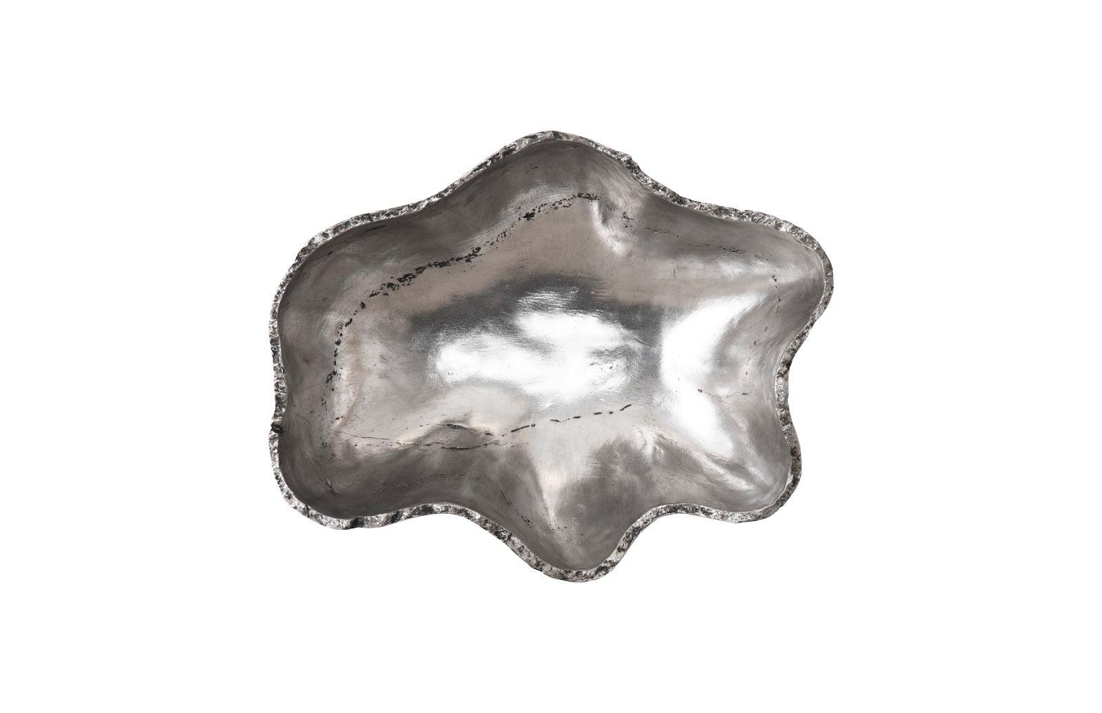 Cast Onyx Wall Bowl, Silver, SM - Remutear