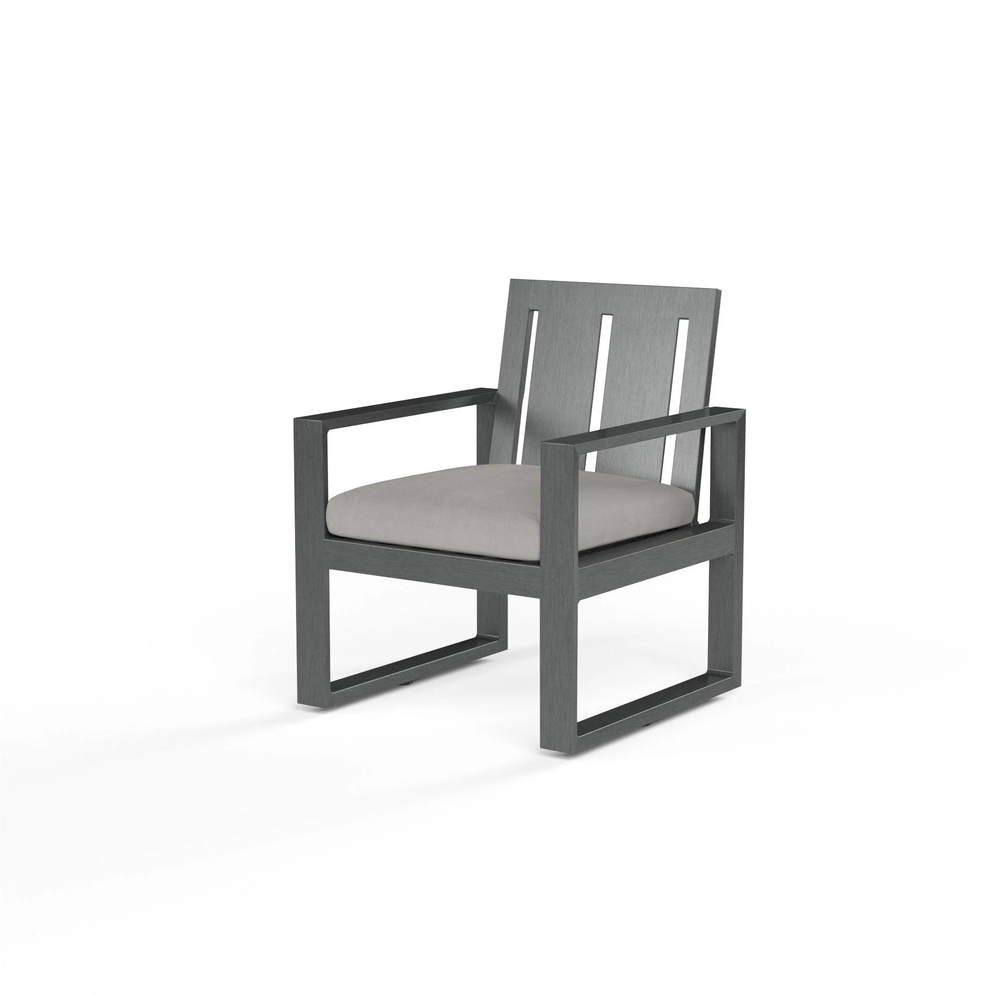 Redondo Dining Chair in Cast Silver, No Welt - Remutear
