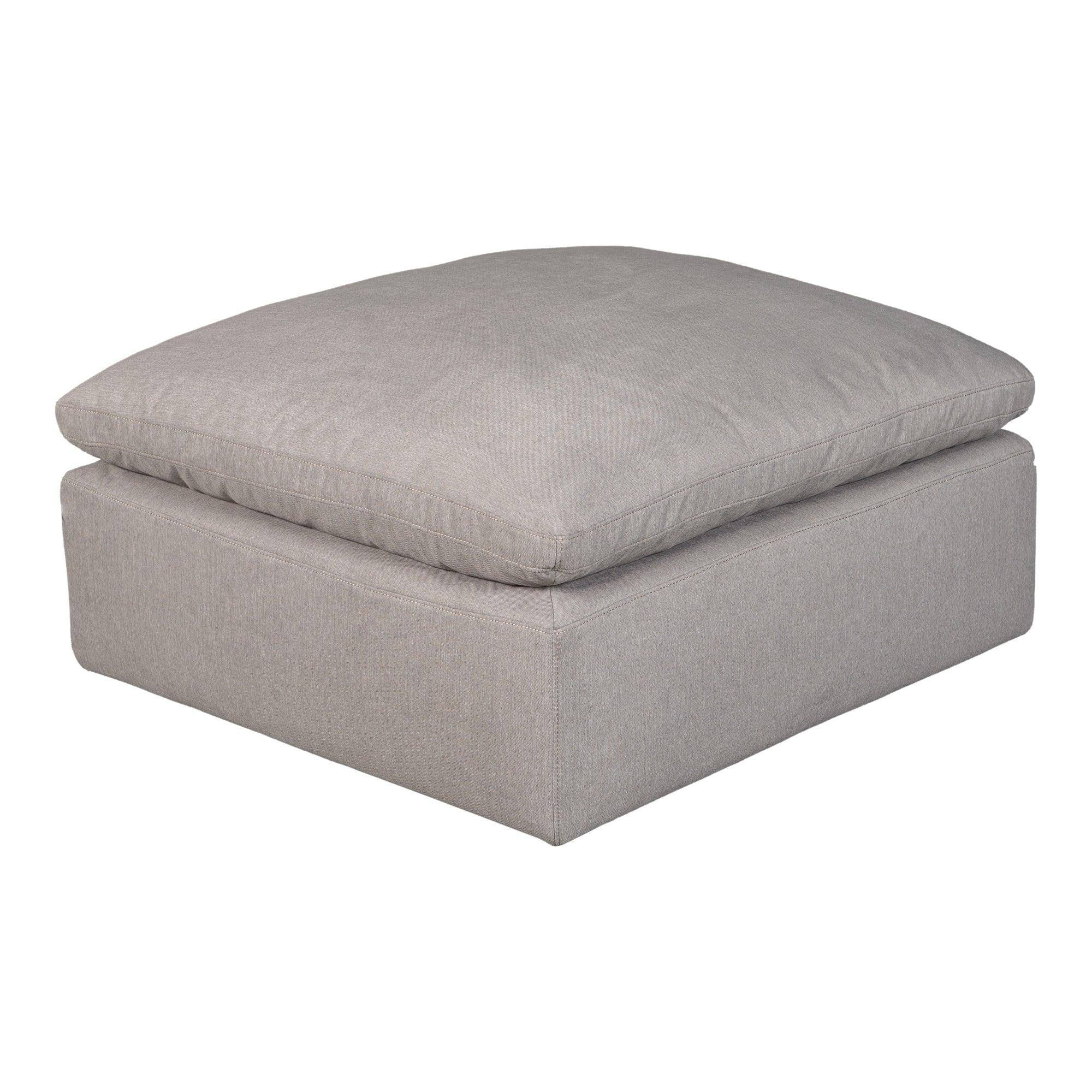 Terra Condo Ottoman Performance Fabric Light Grey - Remutear