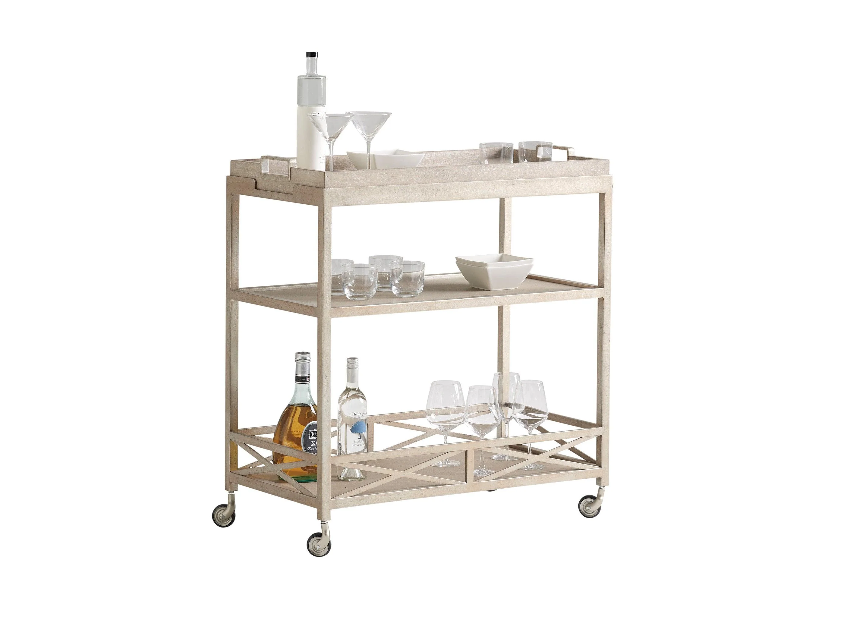 Malibu Anacapa Metal Bar Cart - Remutear