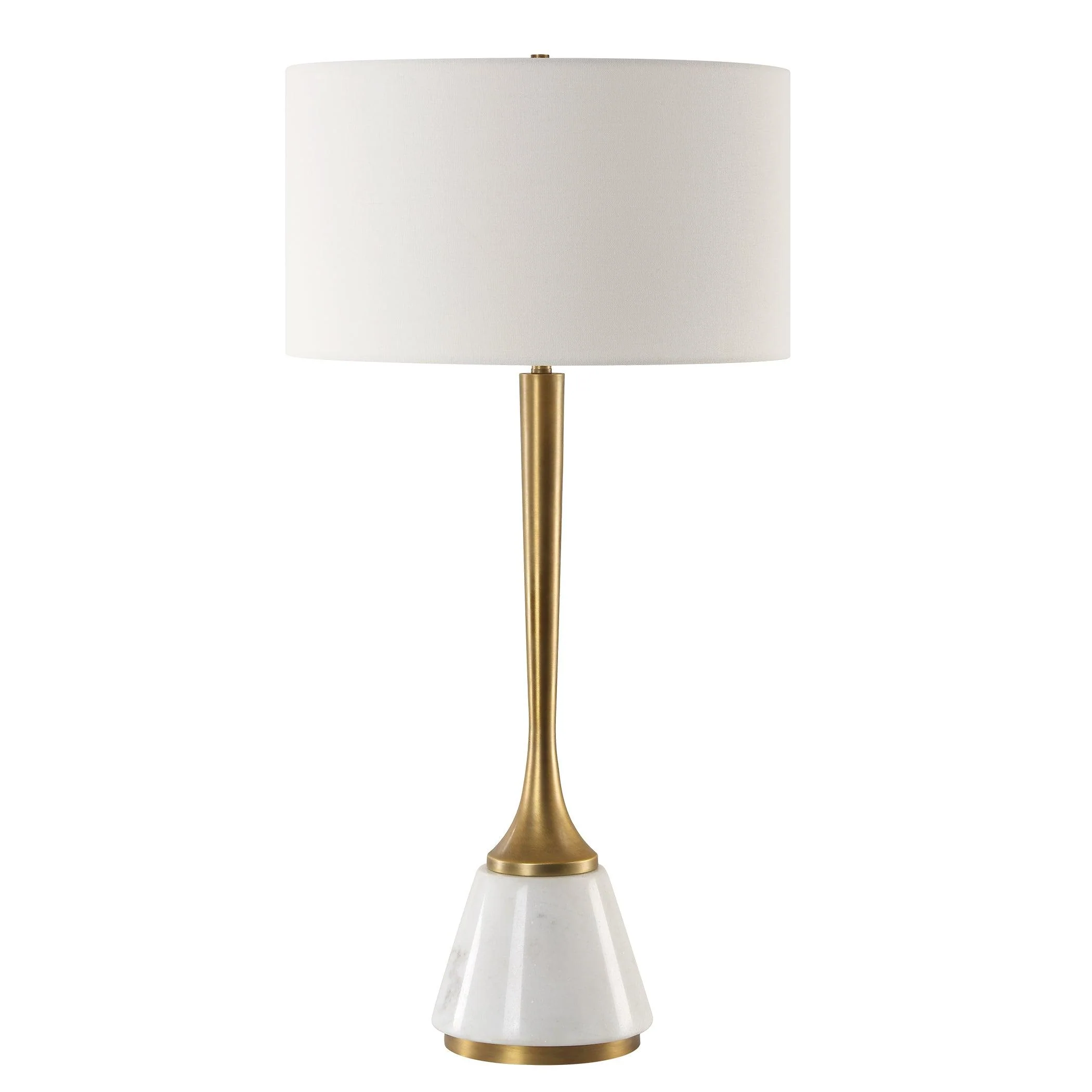 Avola White Marble Table Lamp - Remutear