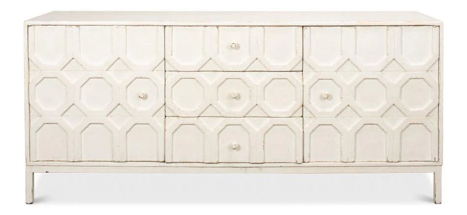 Becket Sideboard - Antique White - Remutear