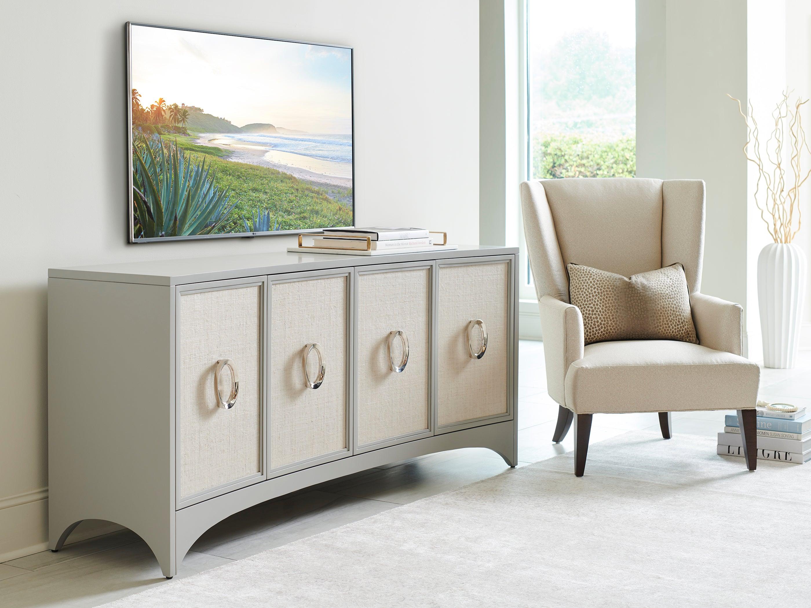 Studio Designs Newbury Park Raffia Media Console - Remutear