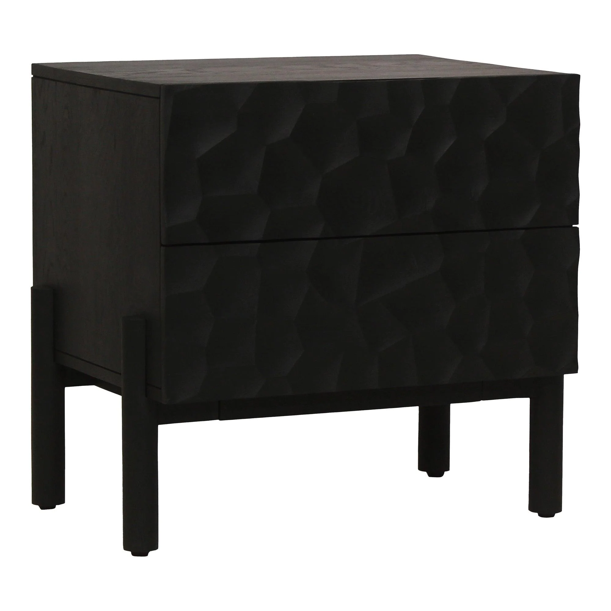 Misaki Nightstand Black - Remutear