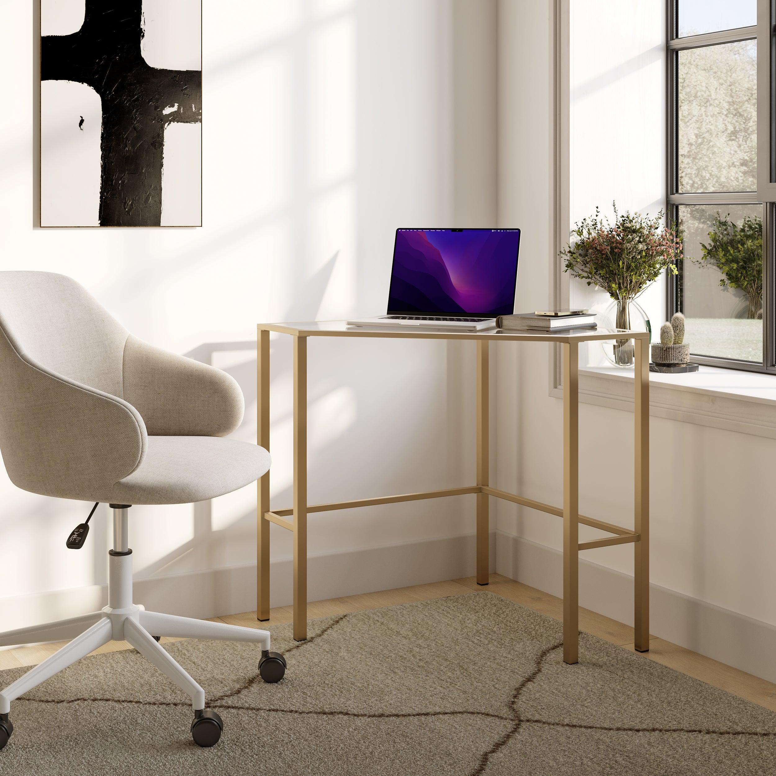 Keaton Corner Writing Desk - Remutear