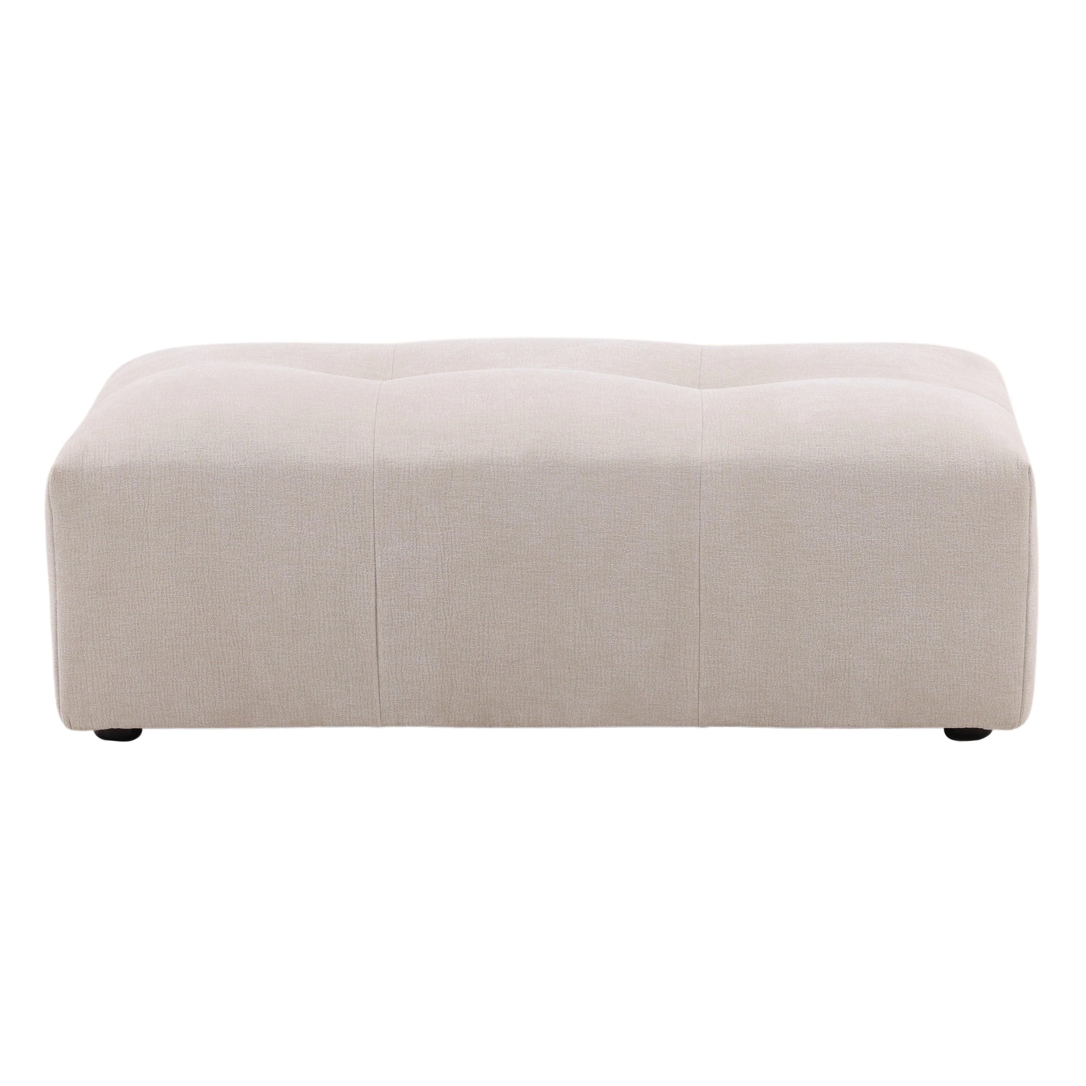 Hilde Ottoman Cream - Remutear