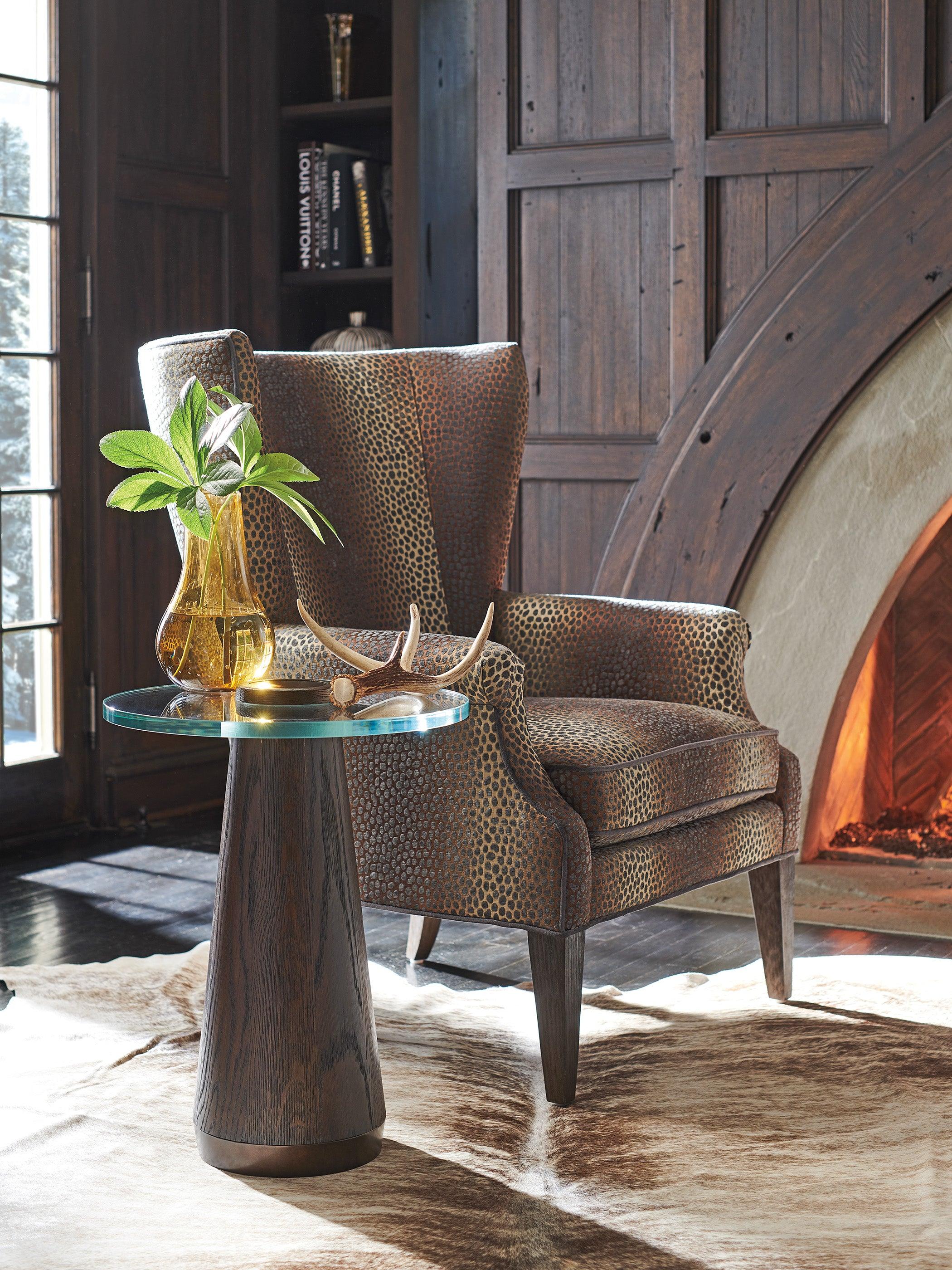 Park City Apex Glass Top Accent Table - Remutear