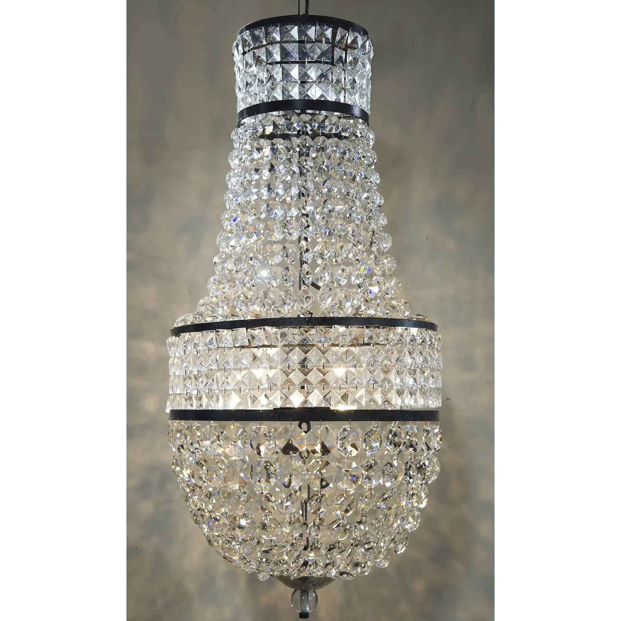 Anna Chandelier, Black Steel - Remutear