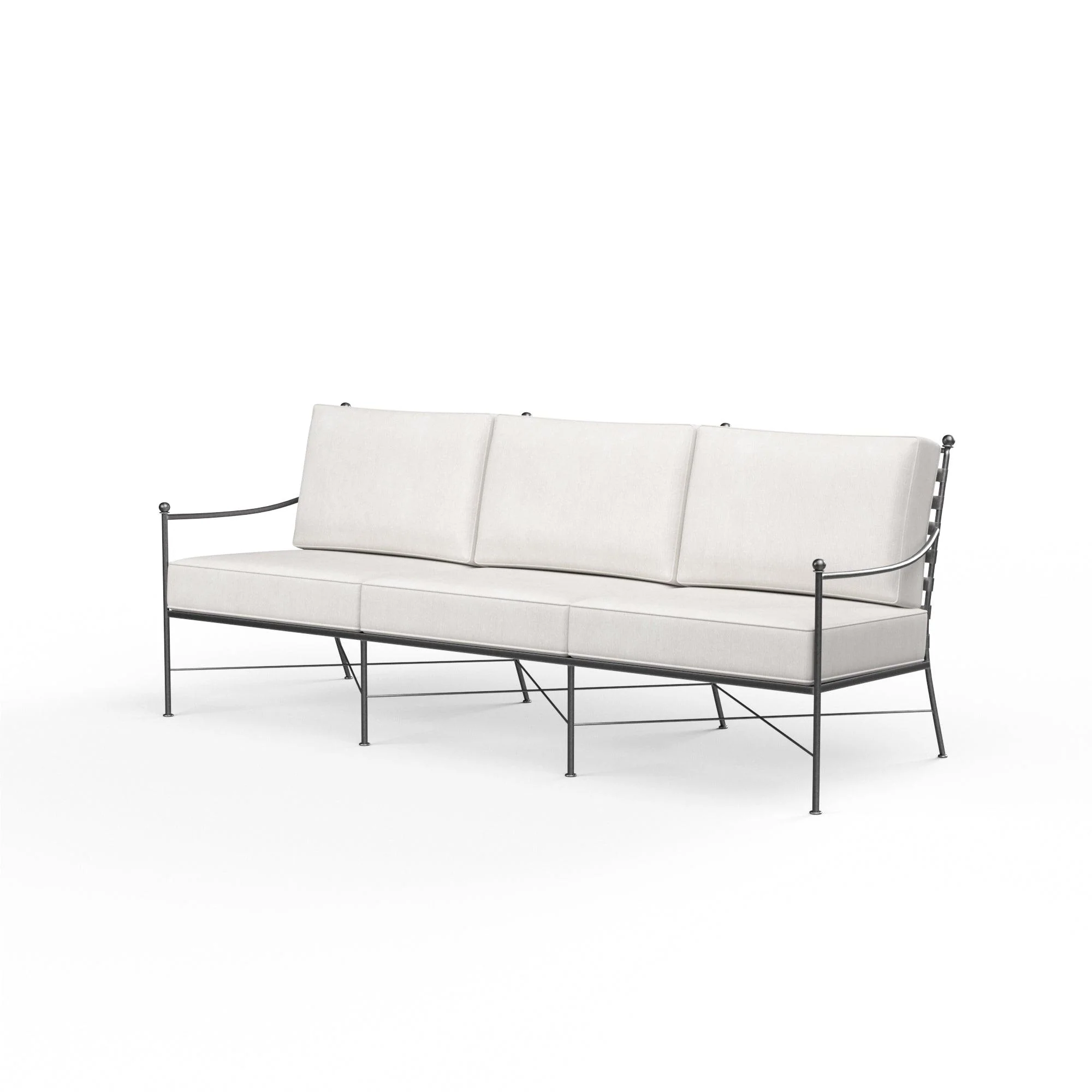 Provence Sofa in Canvas Flax w/ Self Welt - Remutear