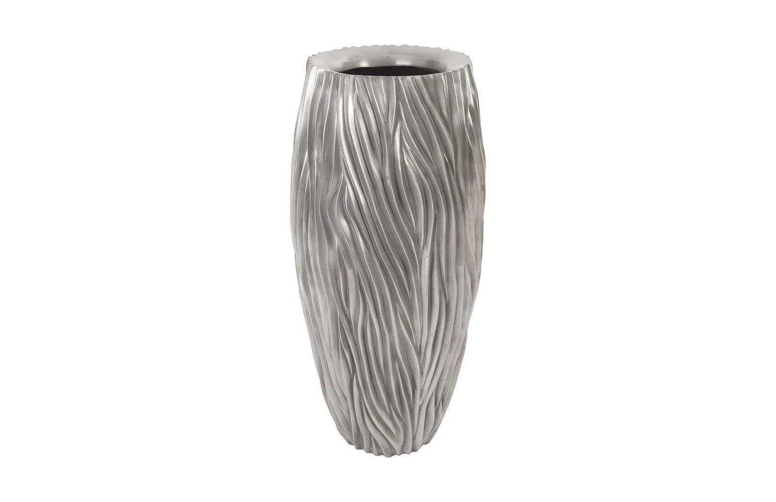 Alon Planter, Polished Aluminium - Remutear