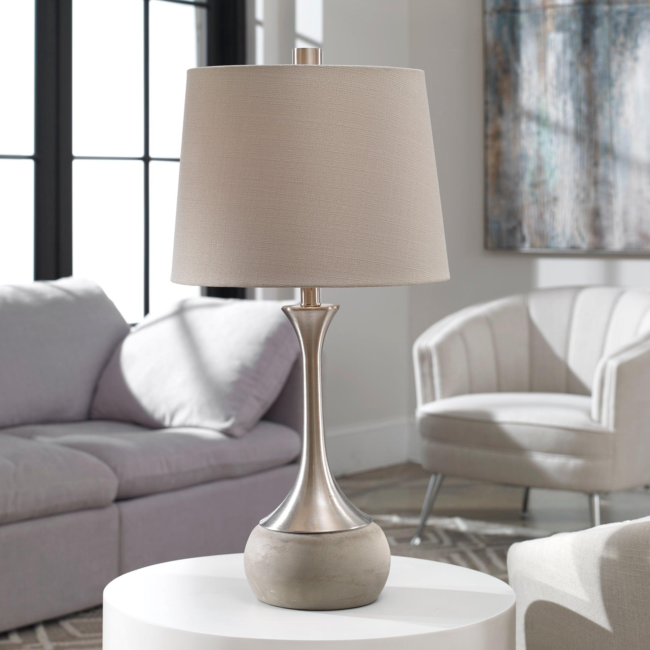 Niah Brushed Nickel Lamp - Remutear